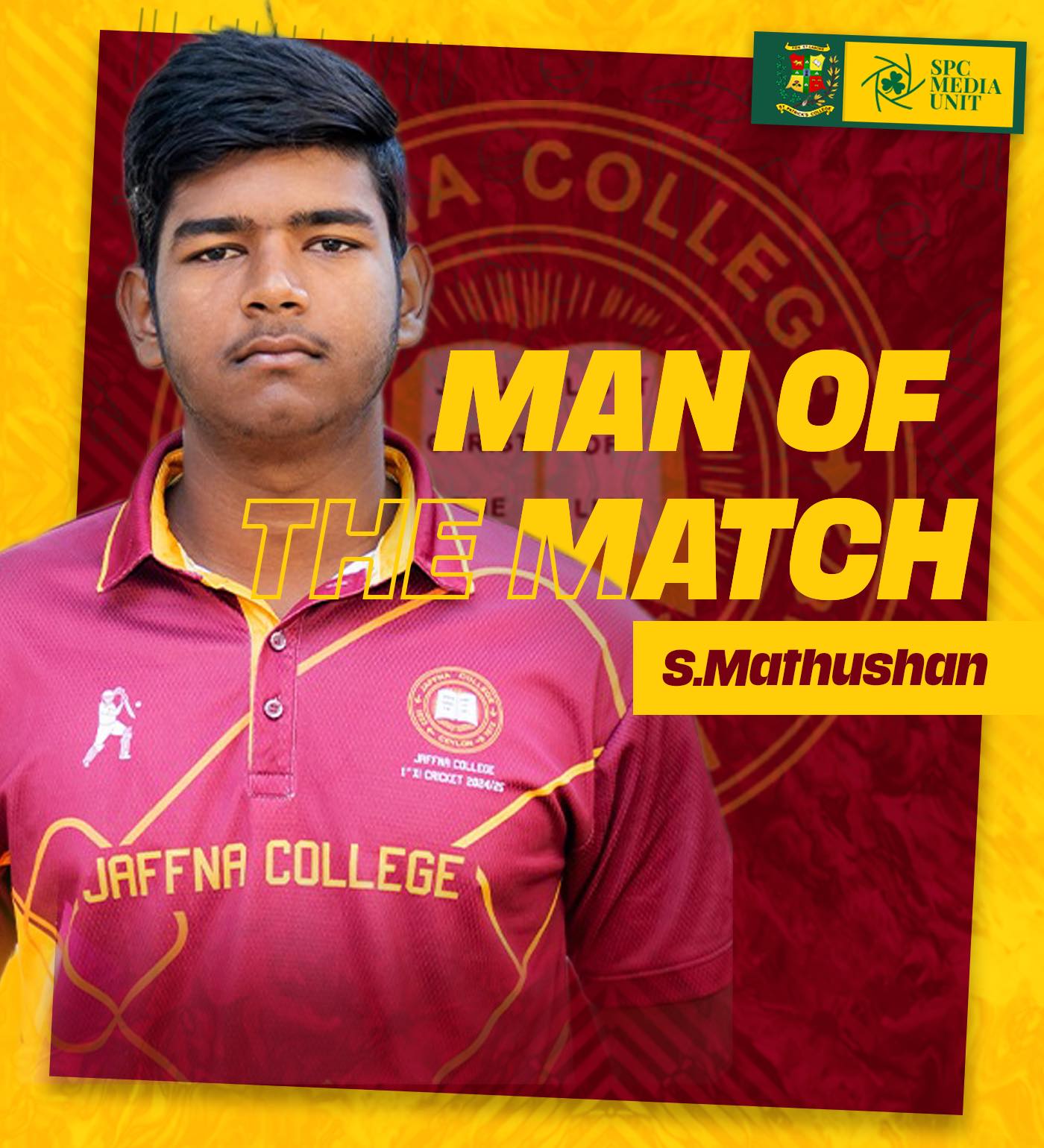 St. - Captain. Leader. Champion. 🏏🏆 S. Mathushan, the captain of Jaffna ...