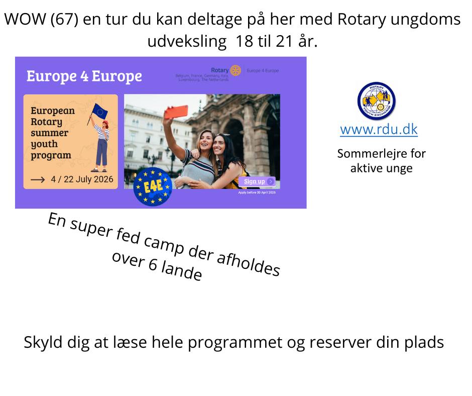 🌍 ER DU KLAR... - Rotary Youth Denmark Short Term Exchange | Facebook