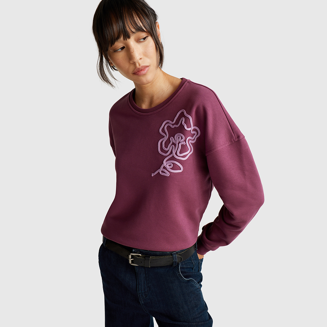 Jeans United Colors Of Benetton Para Mujer - Flare Con Abertura Lateral - Tiro Alto Y Cómodo