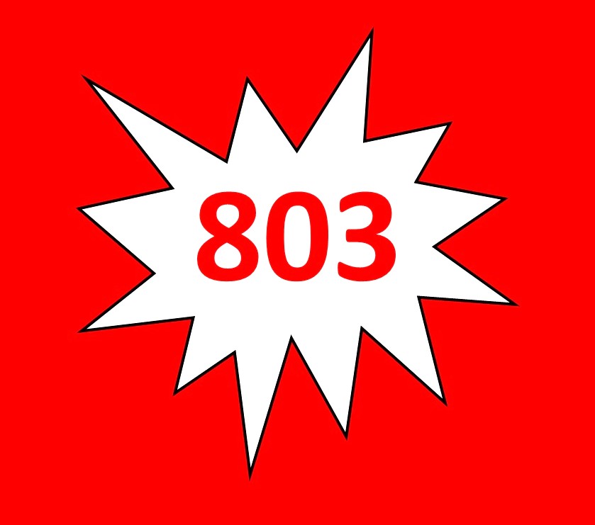 American - 803! After updating our list of applicants, we have 803 ...