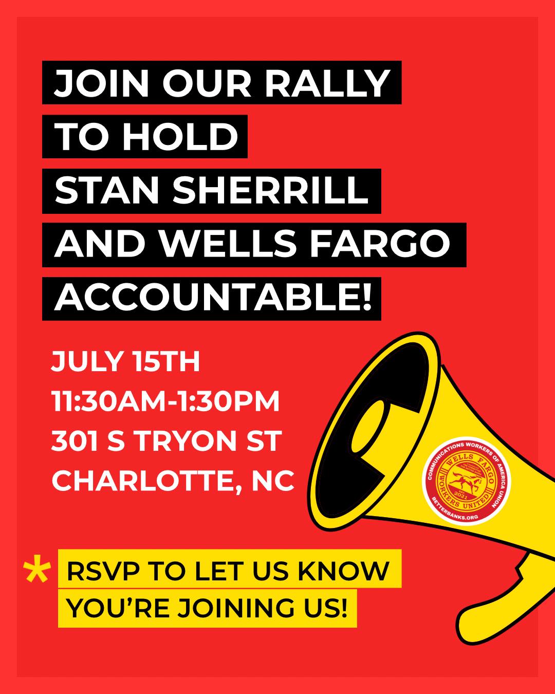 wells fargo dsip conflicts touts union leaving NC + other branches, disputes intimidation claim slow burn