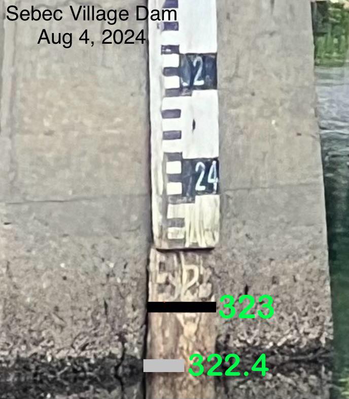 Water level update - current water... - Sebec Lake Webcam | Facebook
