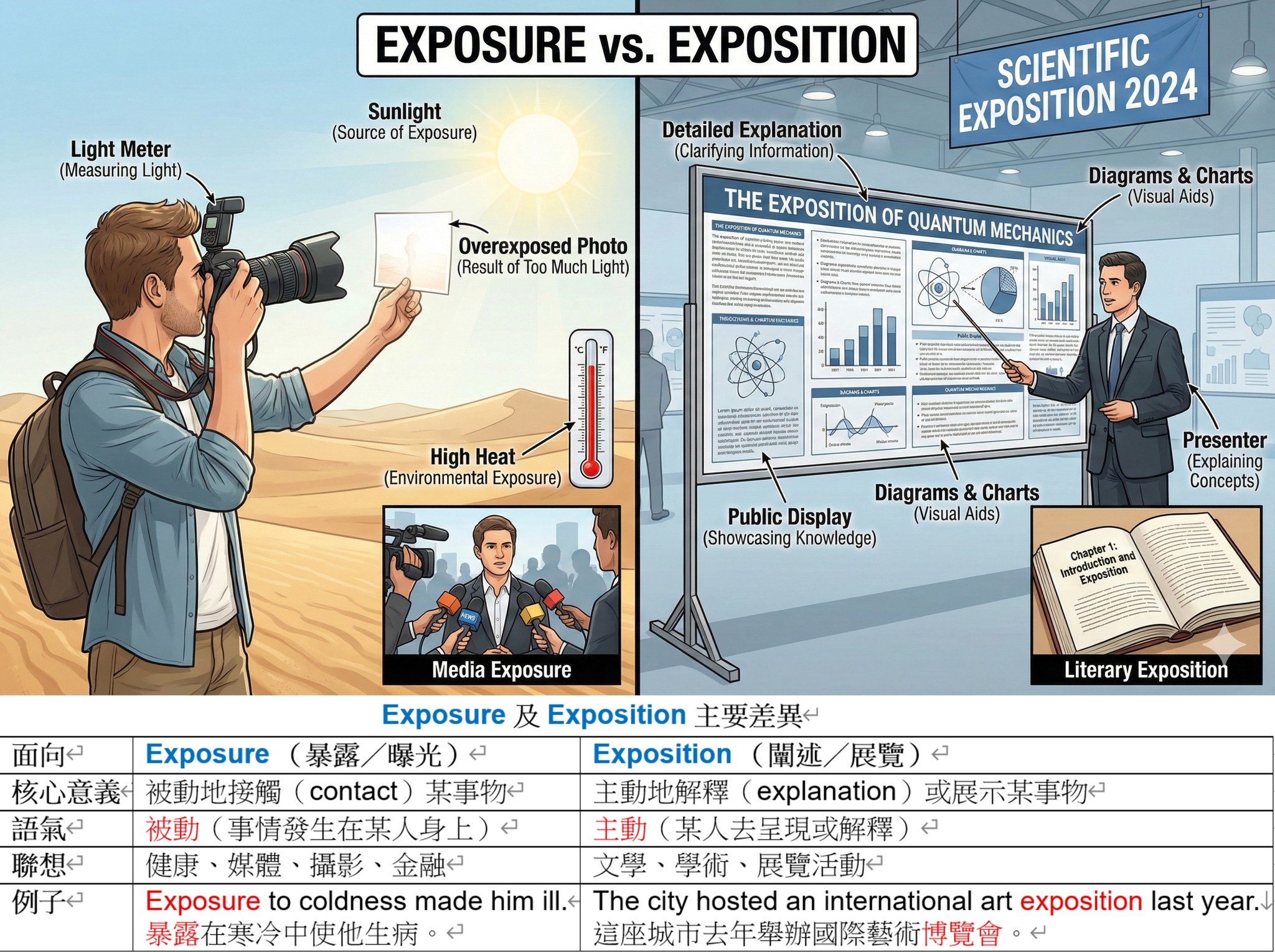 《易混淆單字解析：exposure vs. exposition》... - Jennifer托福雅思多益教練 | Facebook