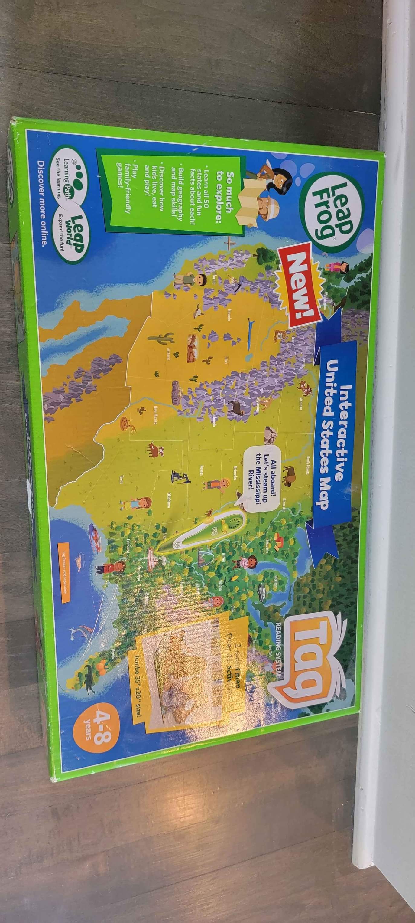 Interactive United States Map Leap Frog Tag reading system ...