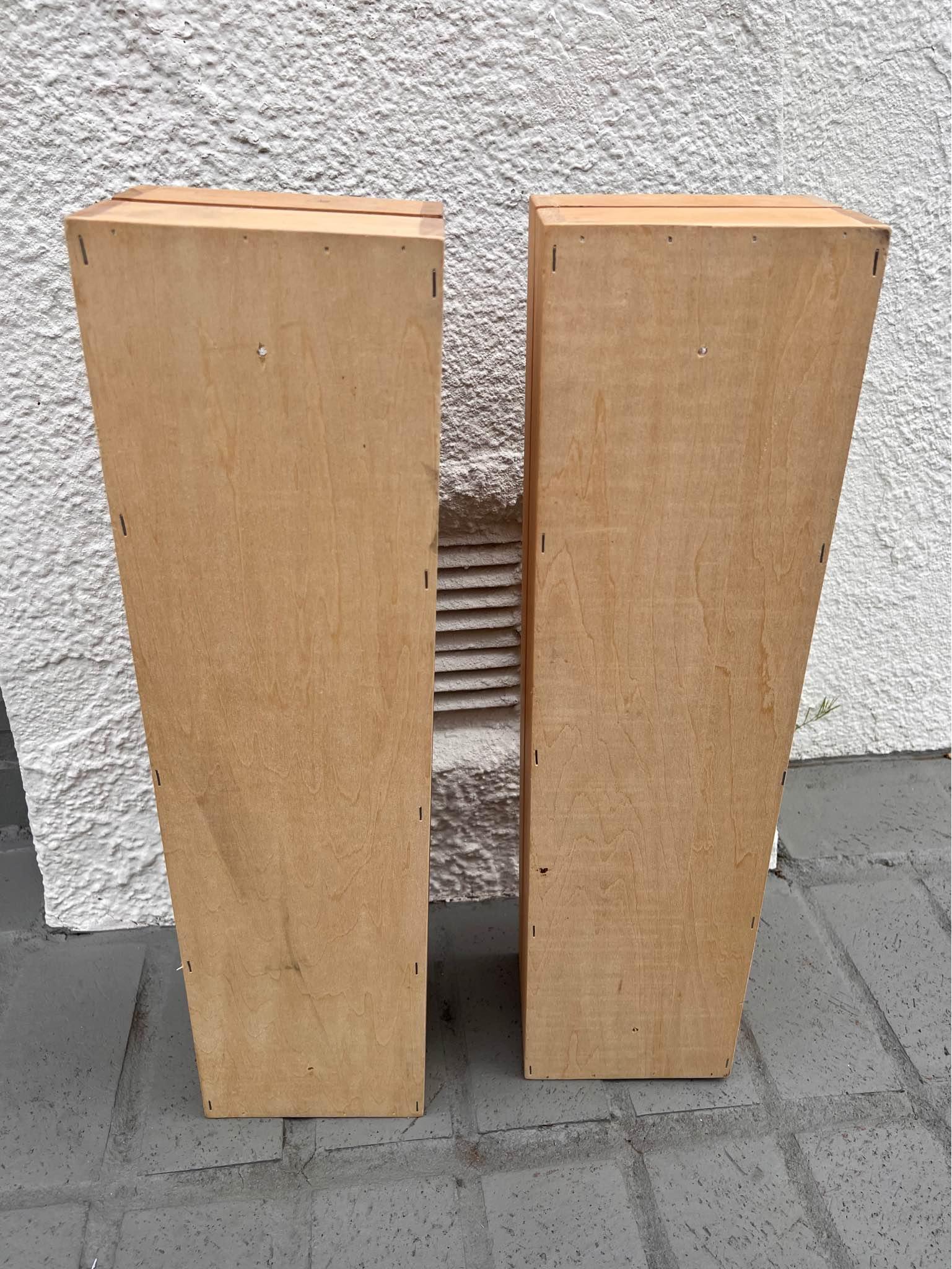 two Wooden Ikea Boalt CD Rack CD Storage Holds 35 CDs Solid 