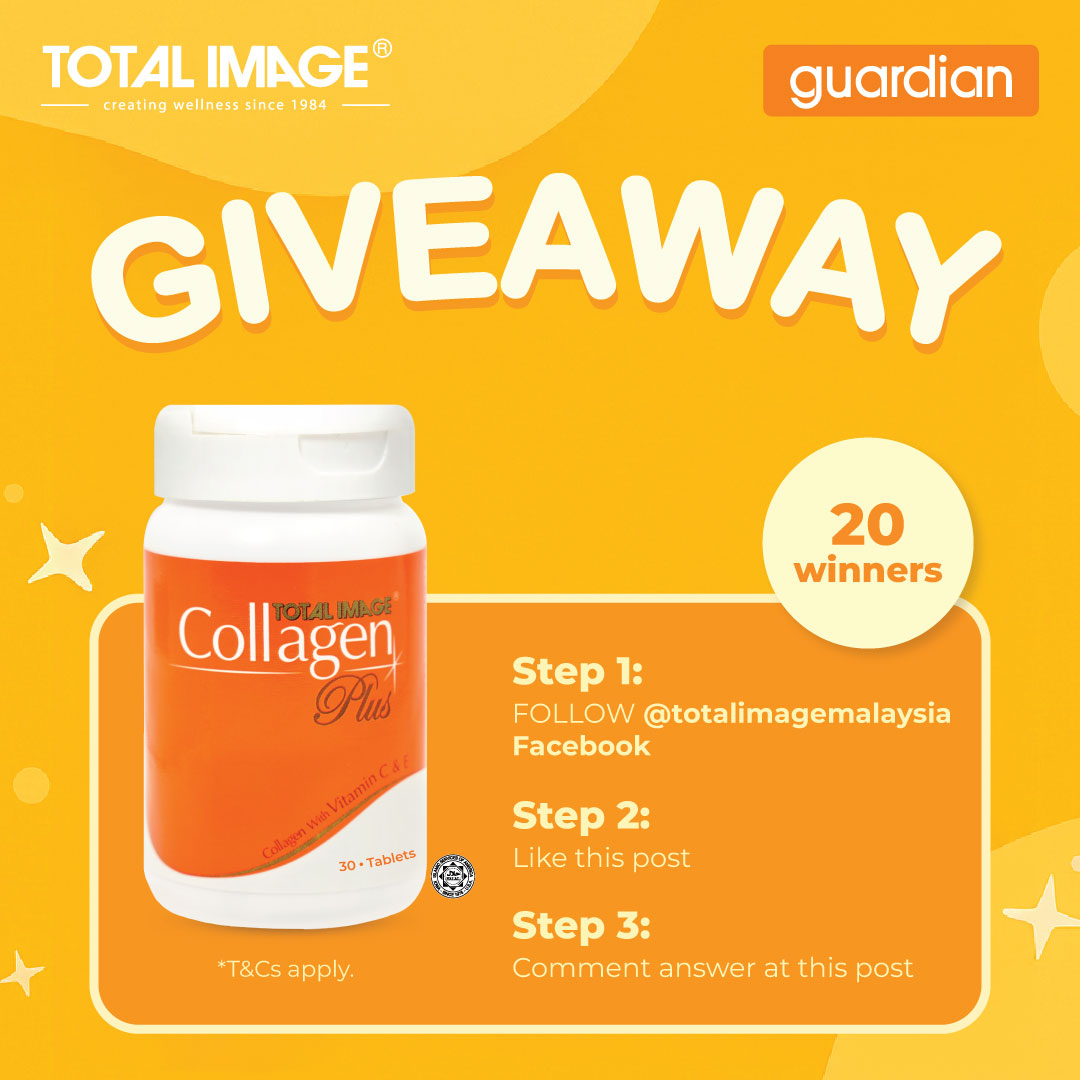 It's GIVEAWAY Time] Total Image Collagen Plus is your beauty essential packed with: Collagen – helps improve skin elasticity Vitamin C – supports natural collagen production Vitamin E – protects skin from