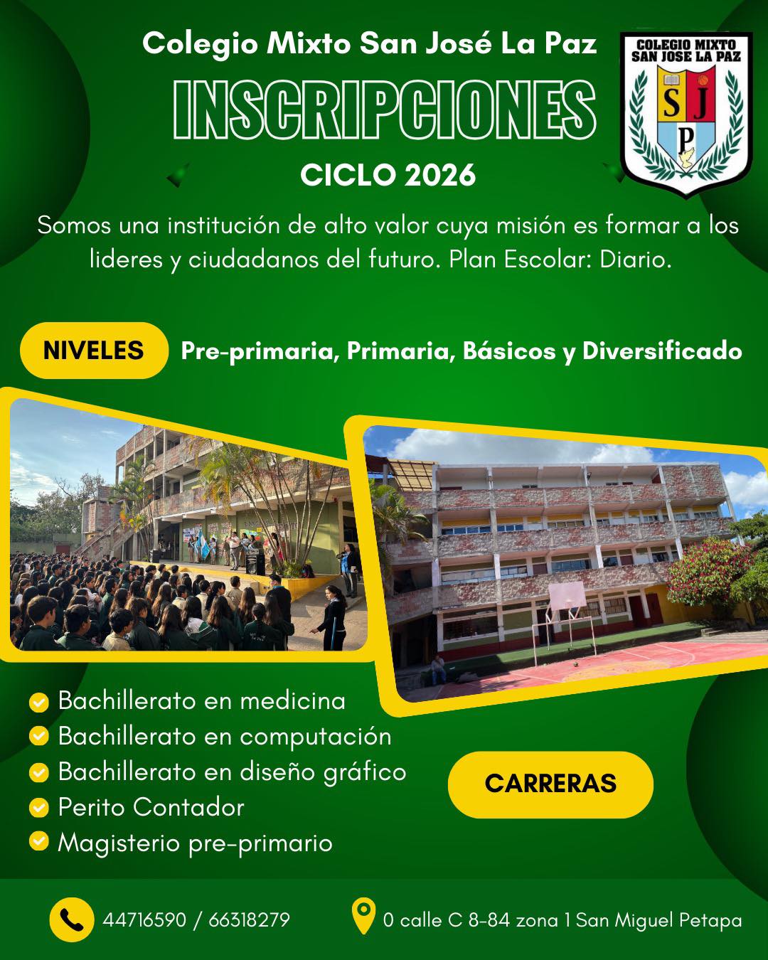 Colegio Mixto San Jose La Paz | San Miguel Petapa
