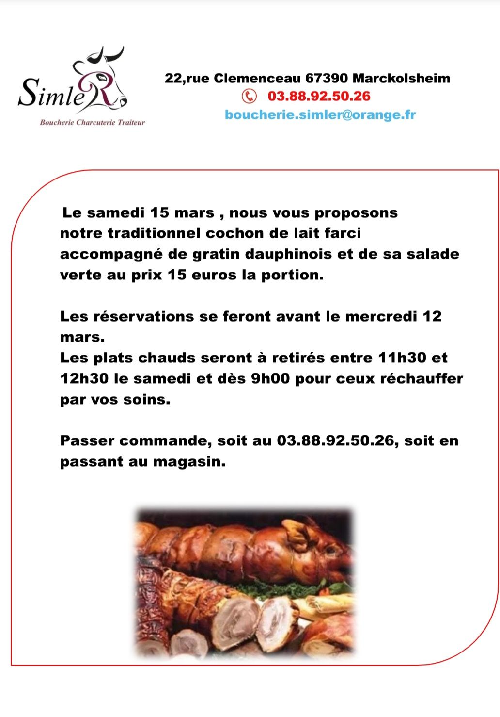 Simler Boucherie Marckolsheim – Boucherie Charcuterie Marckolsheim – IXYI