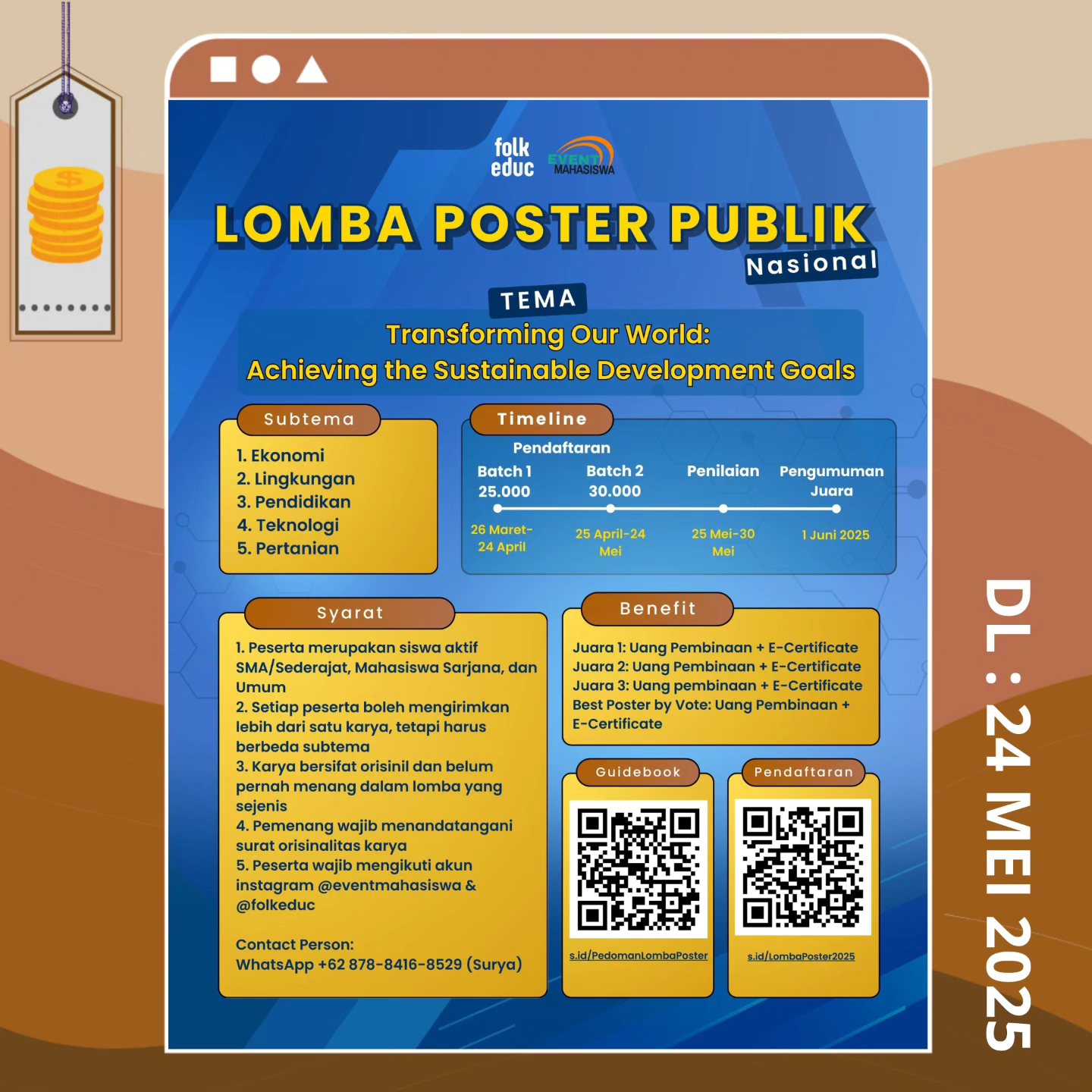 Info - 🎉 OPEN REGISTRATION LOMBA POSTER PUBLIK 2025 🎉 📌 Tema ...