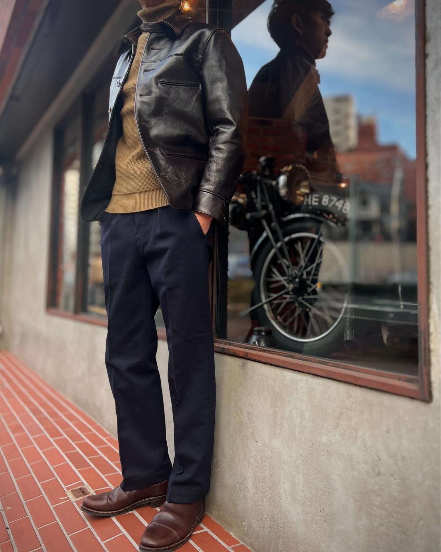 SNAP - ACVM ACV-LJK02H / HORSEHIDE CAR COAT / BROWN / size : 36 