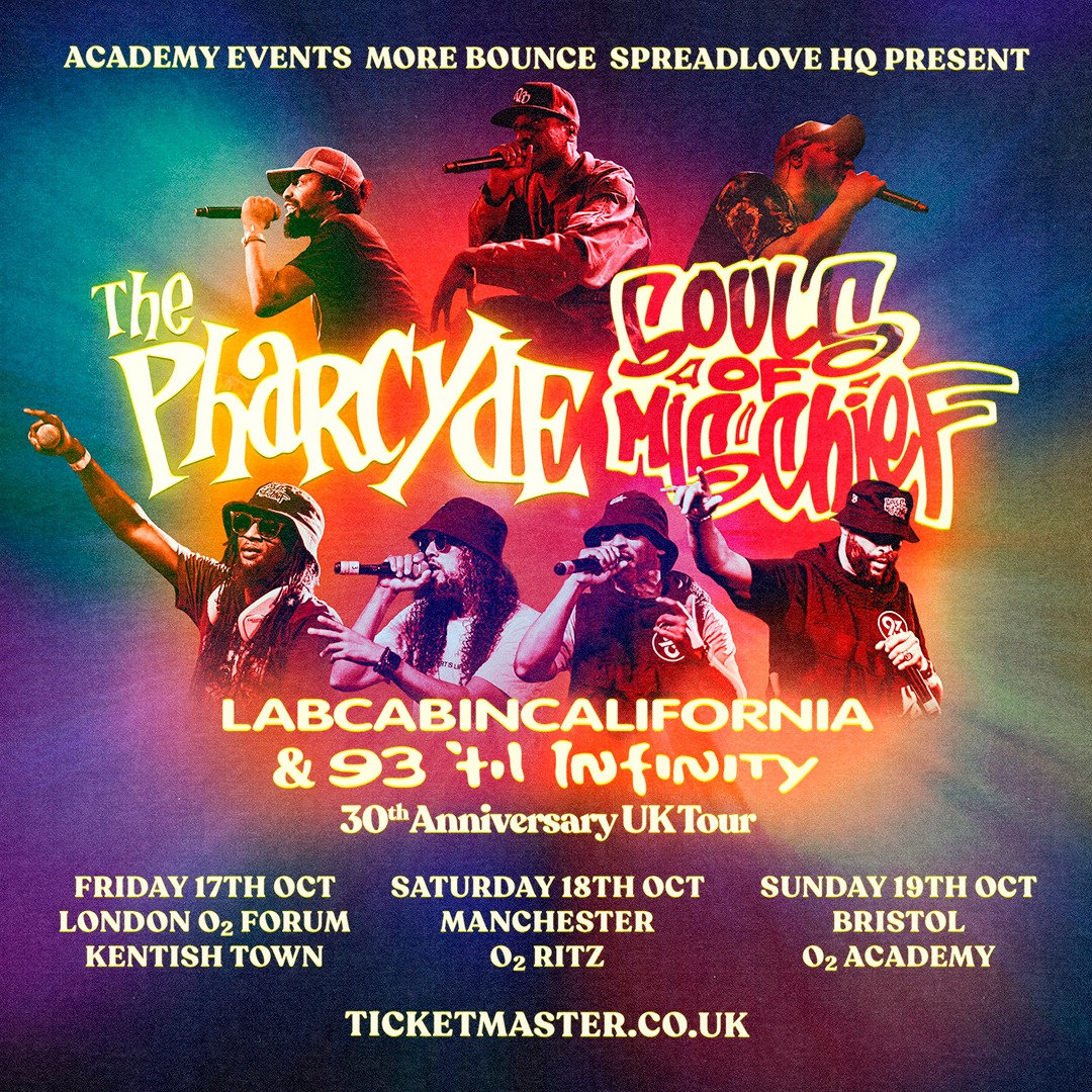 NEW; Legendary hip-hop groups The Pharcyde & Souls Of Mischief are