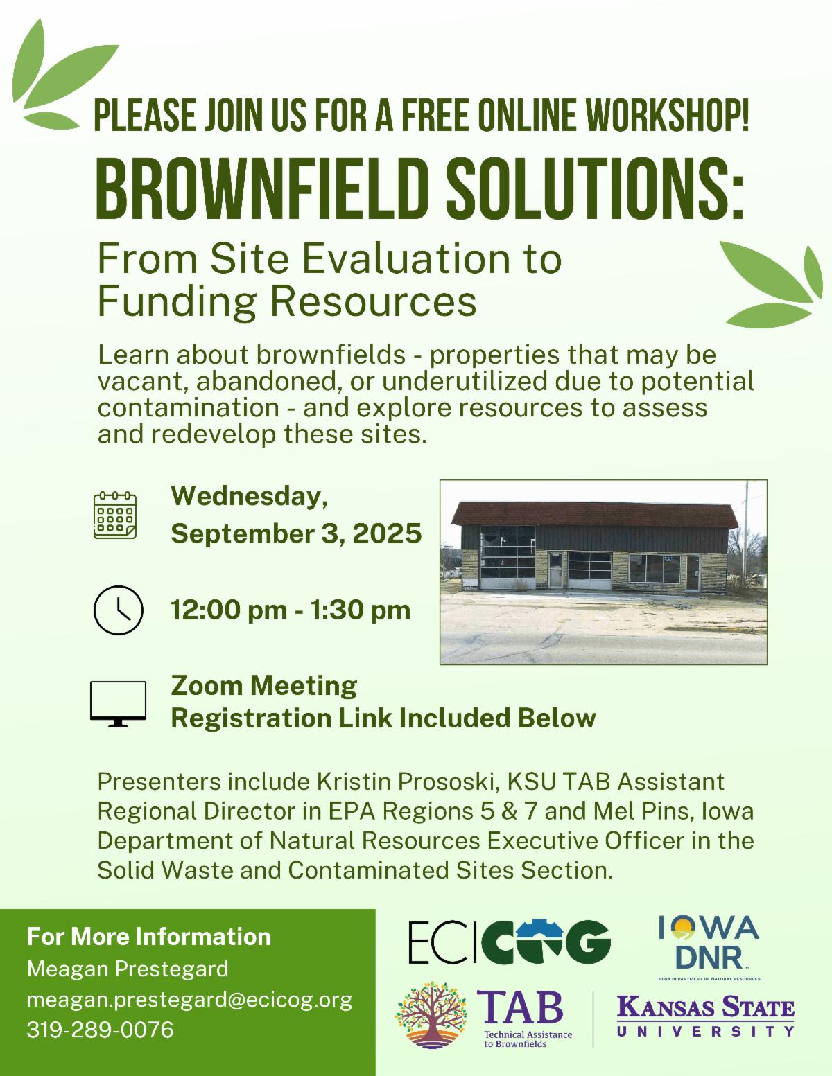 APA - East Central Iowa Council of Governments (ECICOG) is hosting a ...