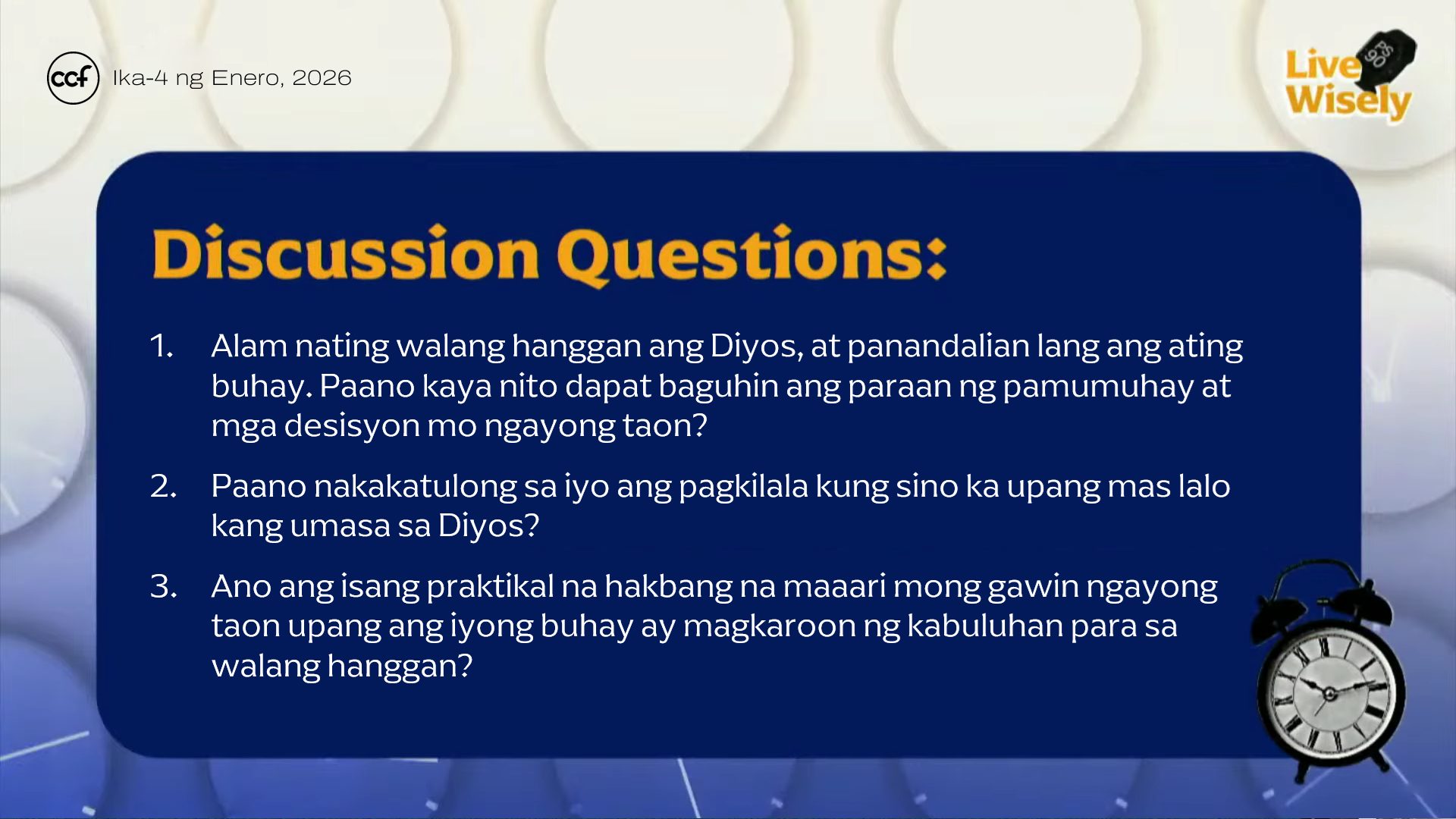CCF - Para sa aming mga kapatid na nagta-Tagalog, handa na ba kayo to # ...