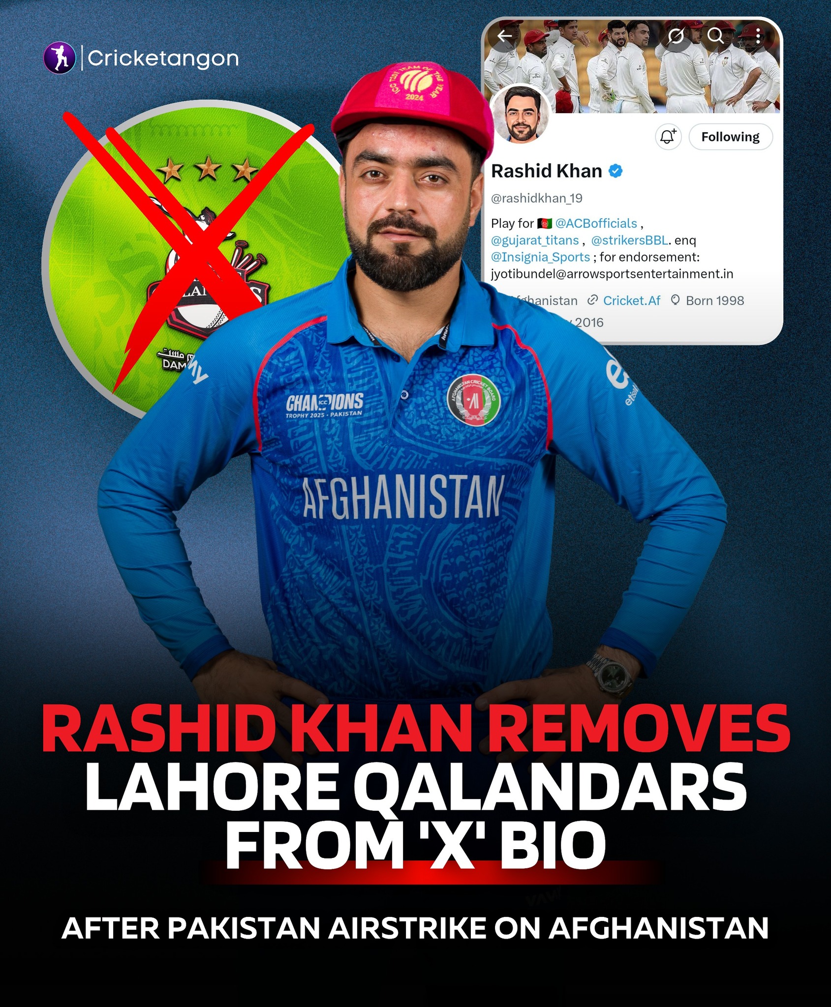 Cricketangon - It's getting intense Rashid Khan and Pakistan ‼️