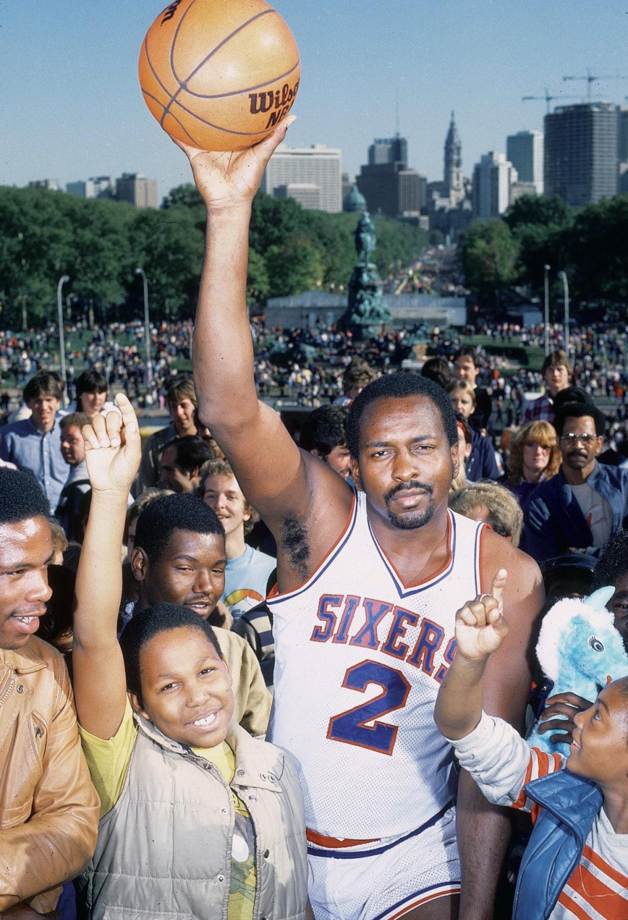 The Sixers are retiring the late Moses Malone's number. -3x MVP