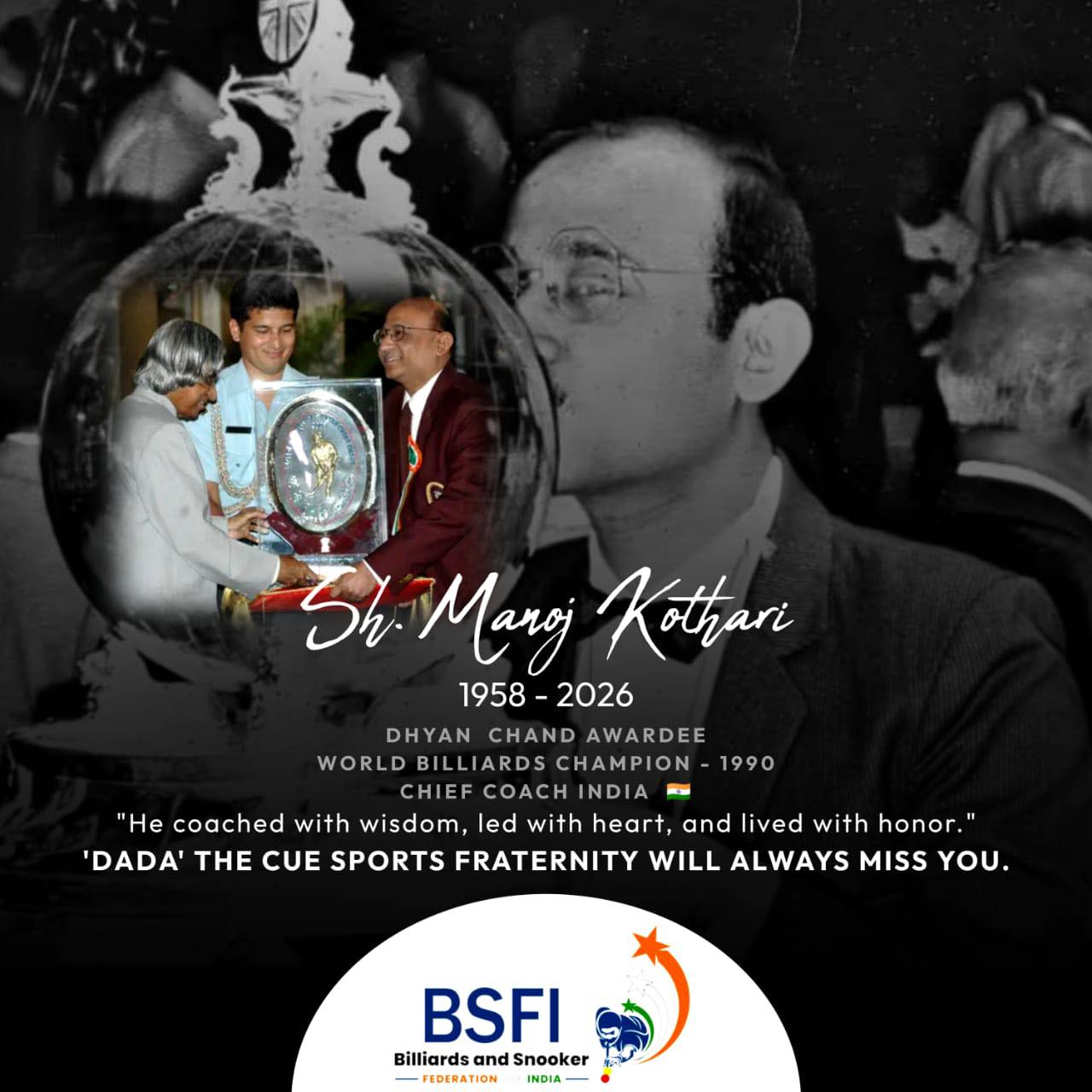 BSFI - The Billiards and Snooker Federation of India expresses its ...