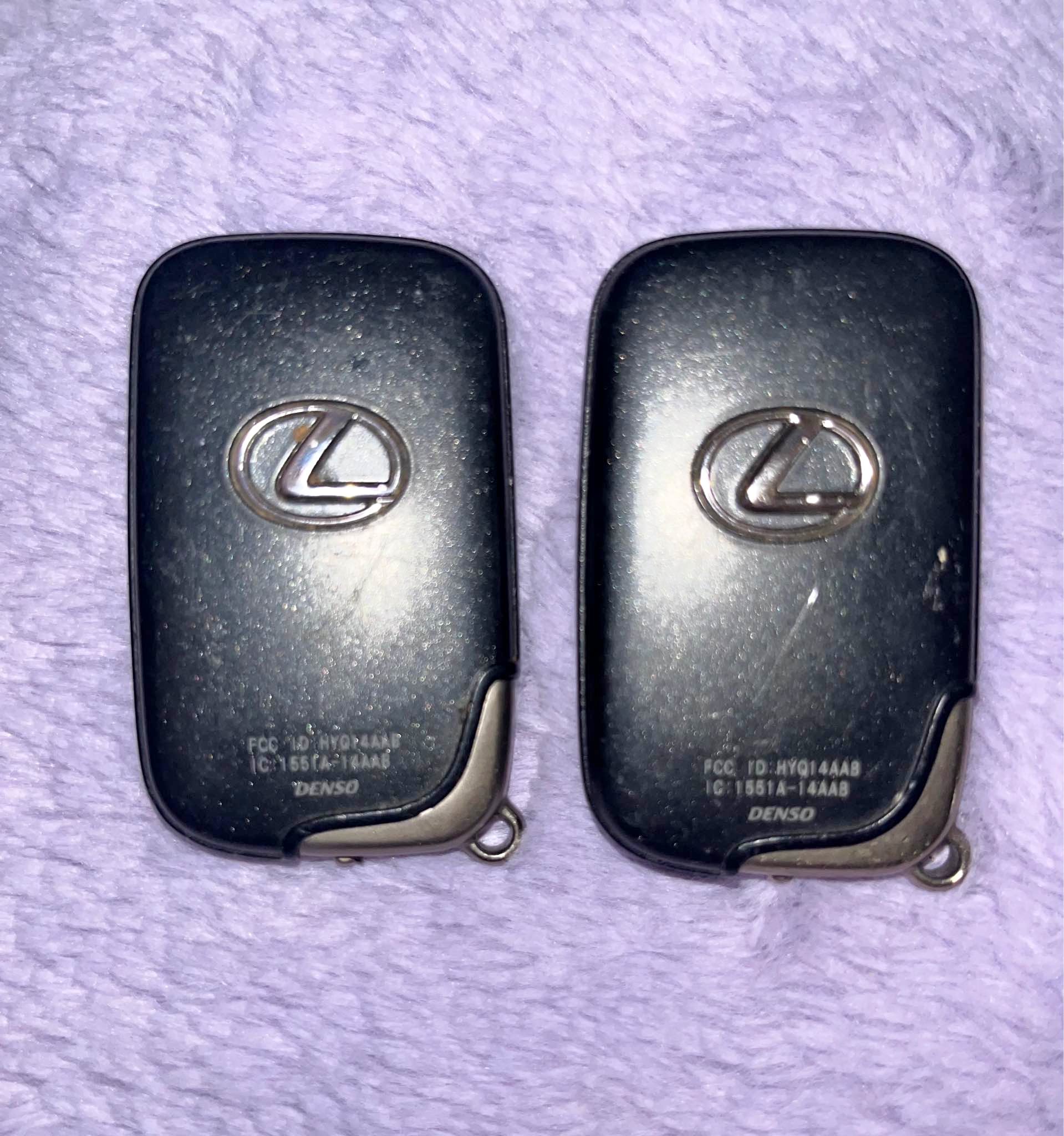 OEM Lexus Key Fob FCC ID: HYQ14AAB IC: 1551A-14AAB DENSO 4 Button ...