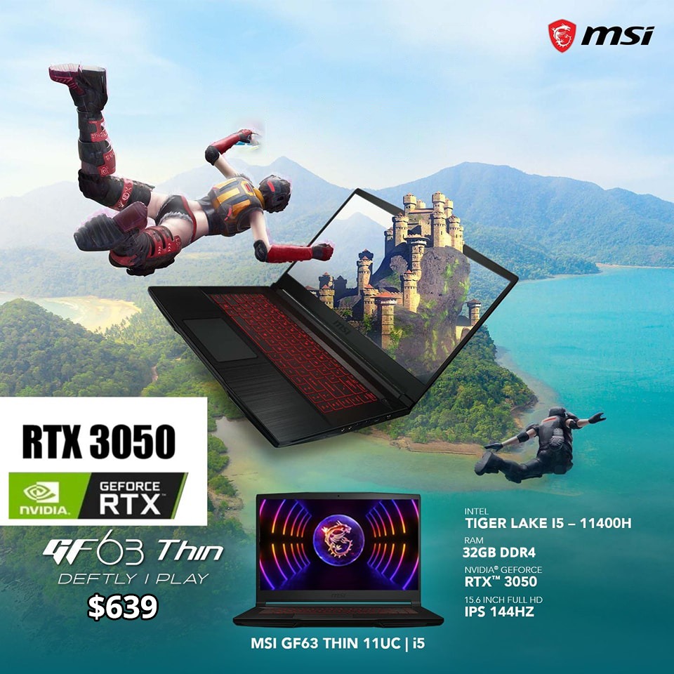 CNK Computer - 💢 MSI GF63 Thin, Ultra AI 2025 💞💞 Intel Core i5 16GB ...