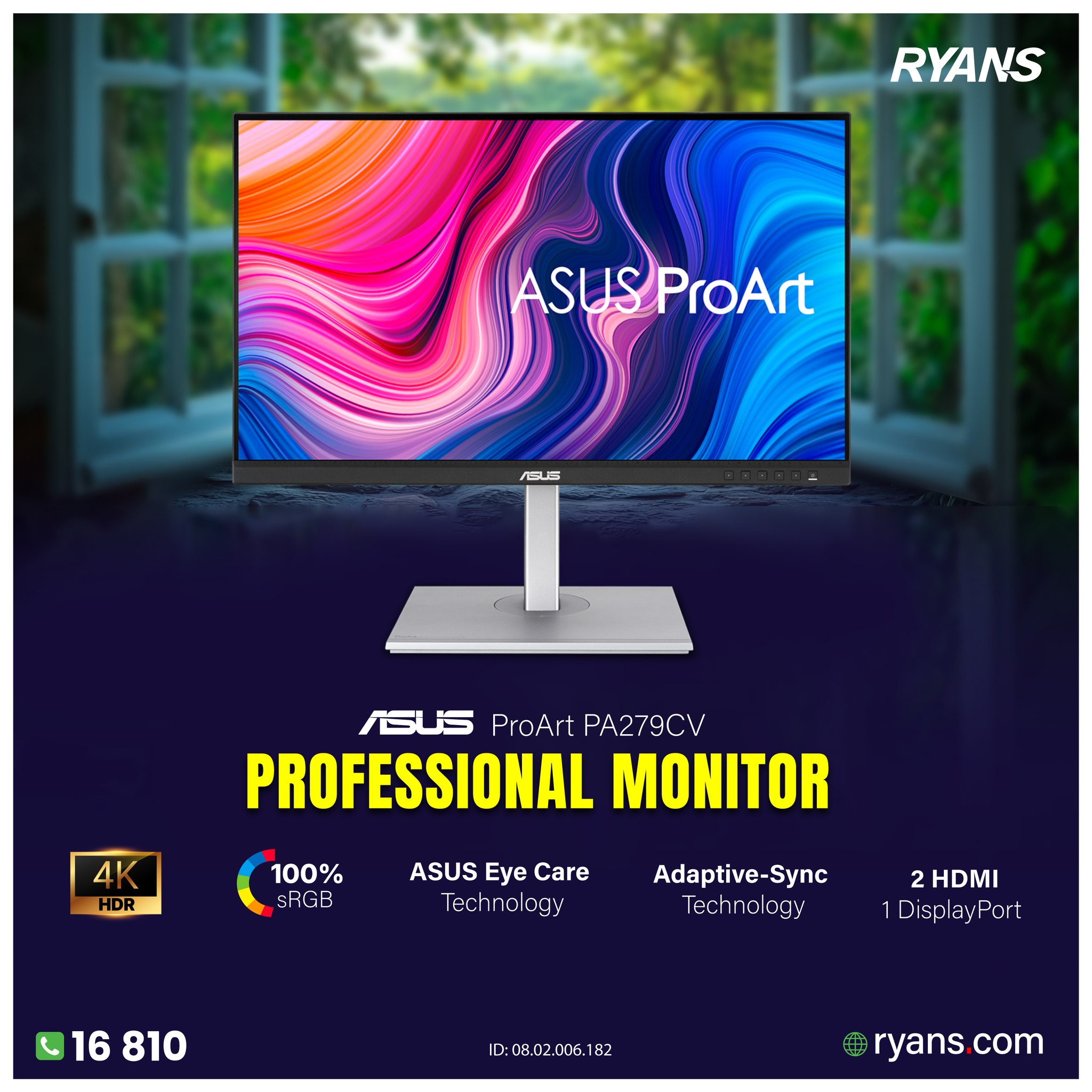 Enhance your creative workflow with the ASUS ProArt PA279CV 27 