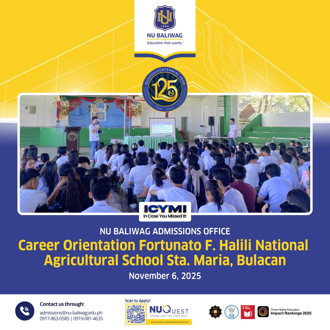 NU - ICYMI: PRC Regional Office III Empowers NU Baliwag Senior High ...