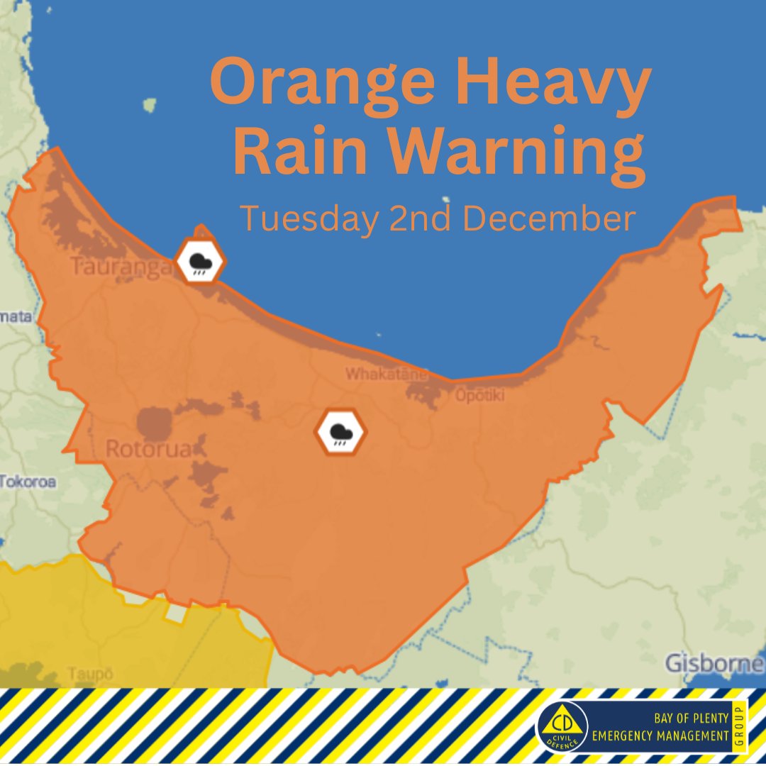 Bay - We've got to be ready for anything, like the Heavy Rain Warning ...