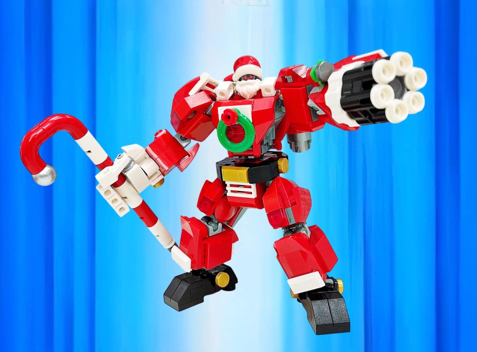 Upgrading Robo Santa Lego moc with rotating hand