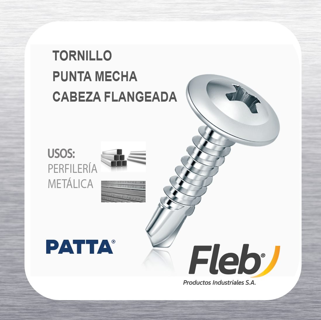 Fleb - Les presentamos el TORNILLO PUNTA MECHA CABEZA FLANGEADA! ️ ...