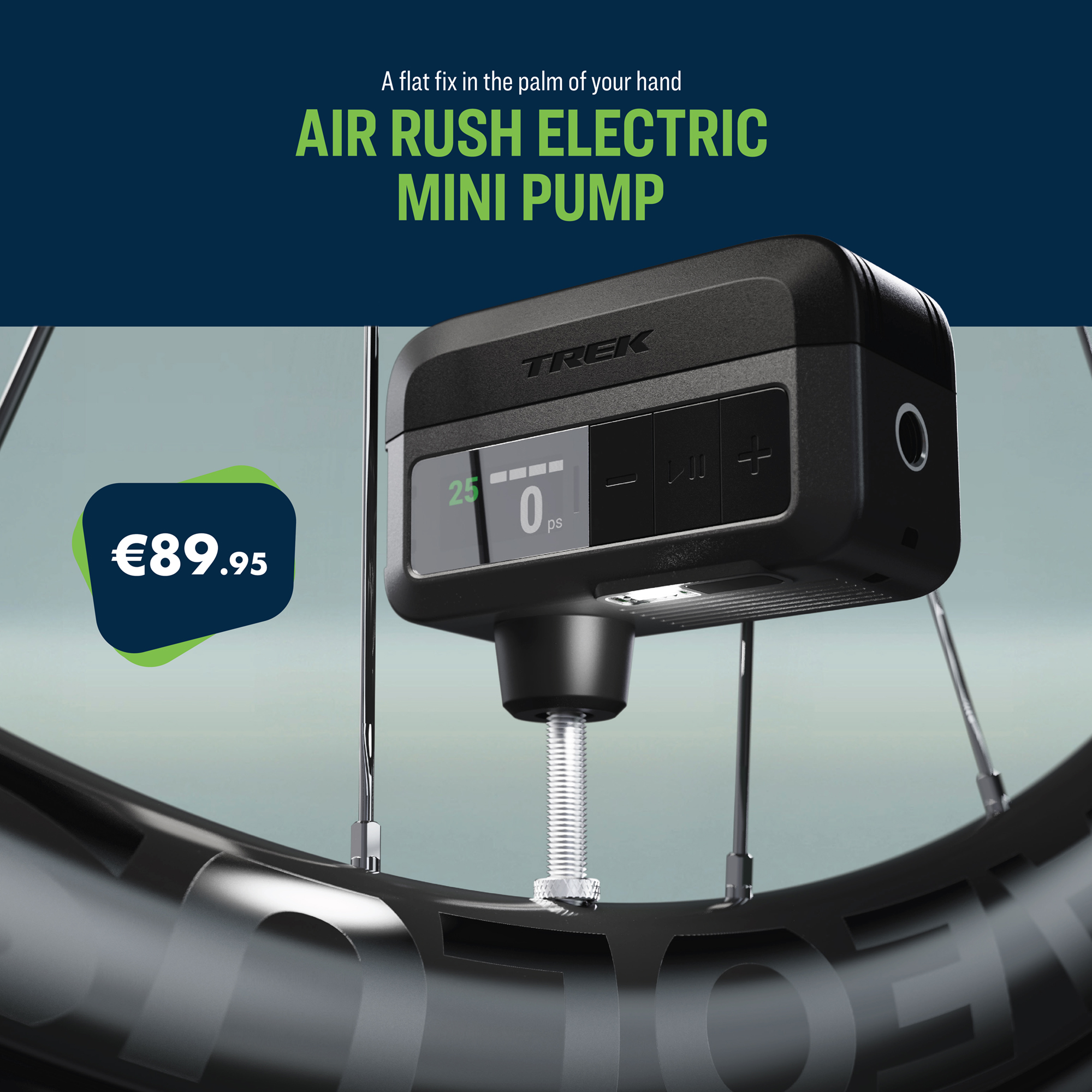 Trek Air Rush is a powerful electric pump that