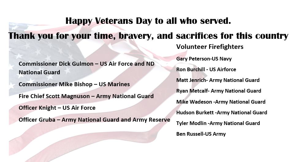 On this Veteran's Day,... - City of Valley City - Government | Facebook