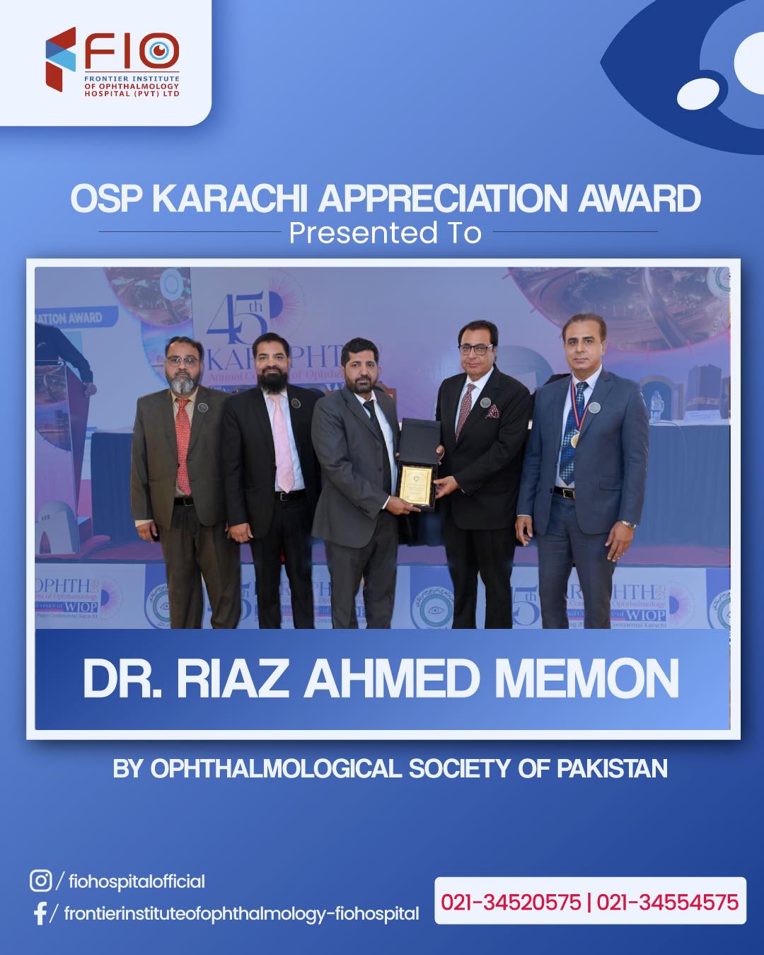 Frontier - FIO Hospital Karachi Celebrates Excellence We are proud to ...