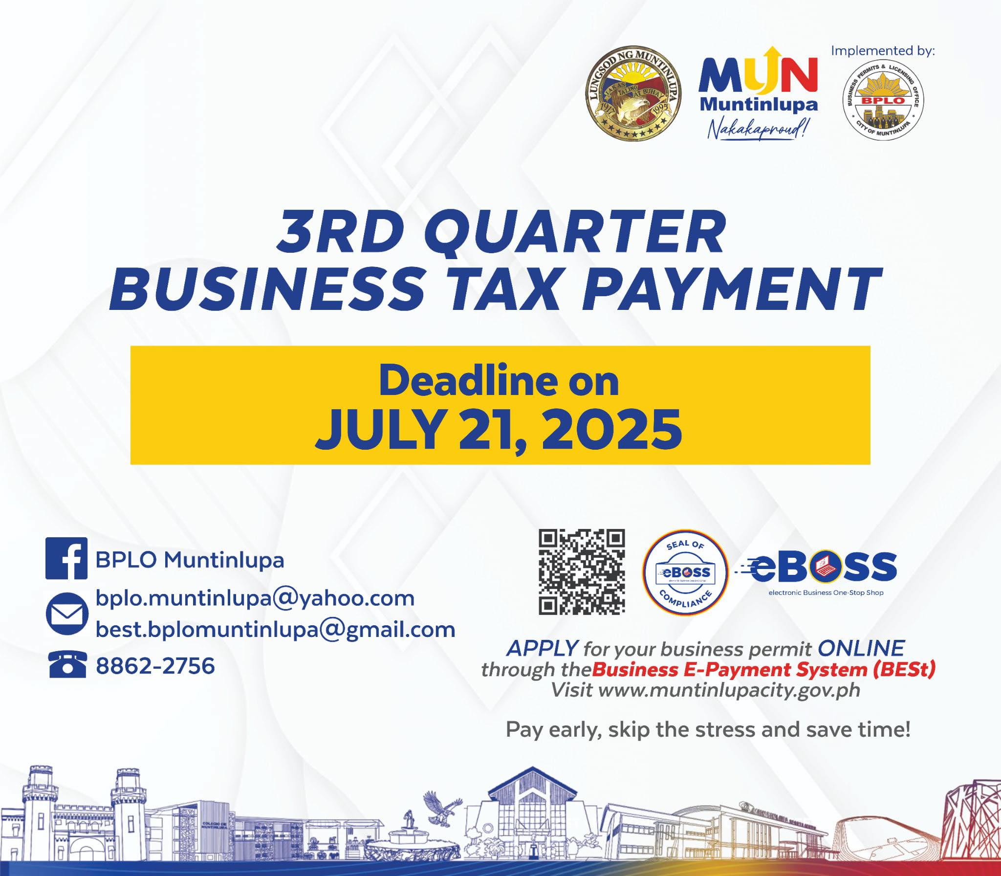 𝟑𝐫𝐝 𝐐𝐮𝐚𝐫𝐭𝐞𝐫... - City Government of Muntinlupa - OFFICIAL | Facebook