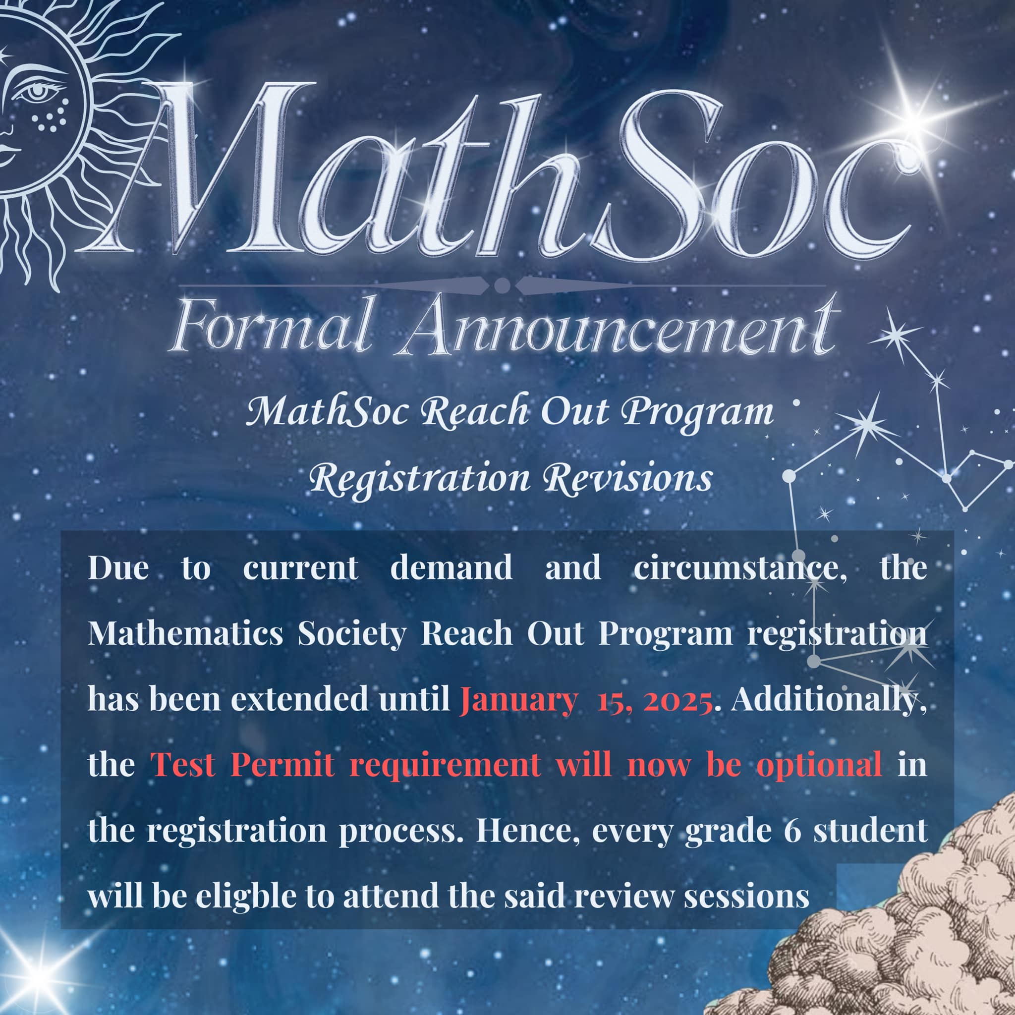 ⭐️ANNOUNCEMENT⭐️ 💫The... - MakSci Mathematics Society | Facebook