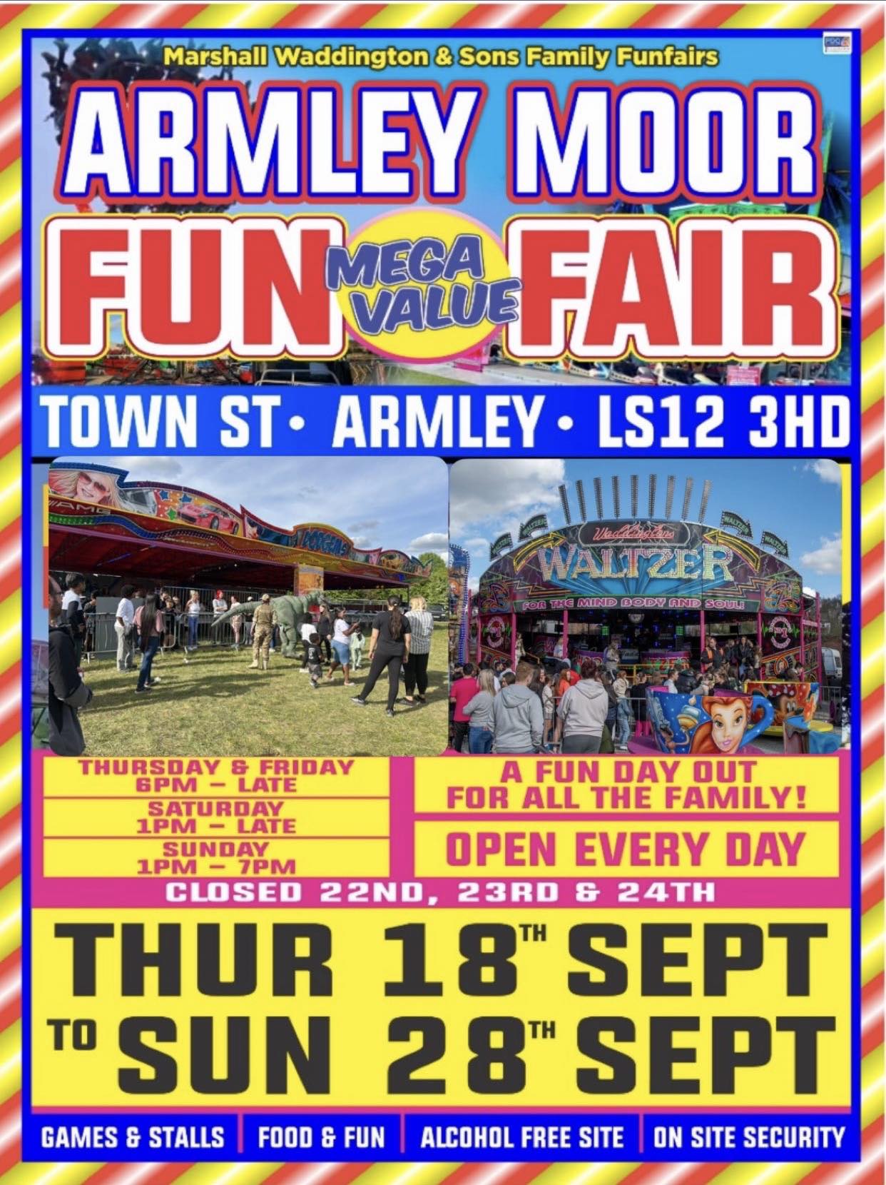 🎡 🌭Armley moor funfair 🌭🎡... - Waddington’s family funfairs | Facebook