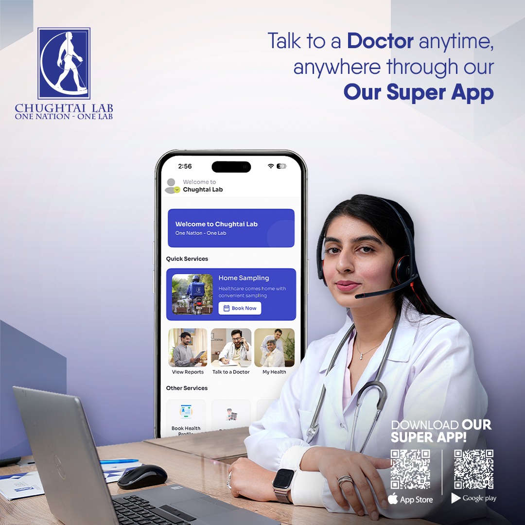 Chughtai Lab - Talk to a qualified doctor anytime,... | Facebook