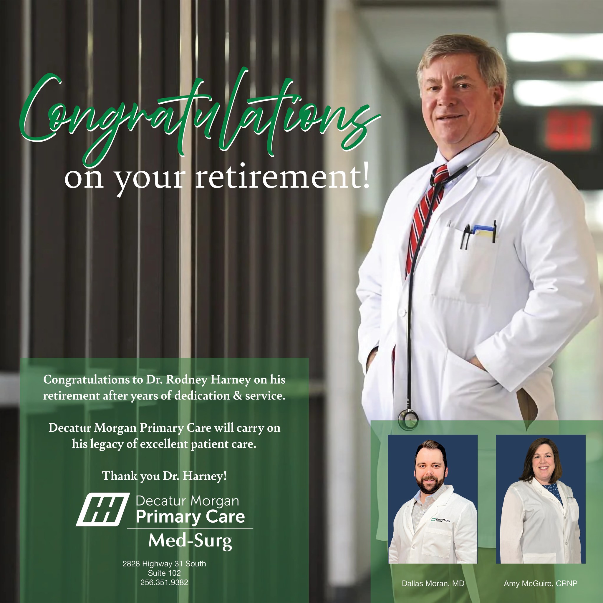 Congratulations to Dr. Rodney... - Decatur Morgan Hospital