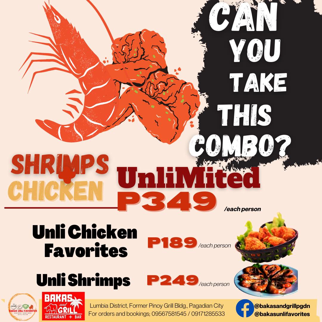 Here is our menu for ULTIMATE UNLI... - Bakas Unli Favorites