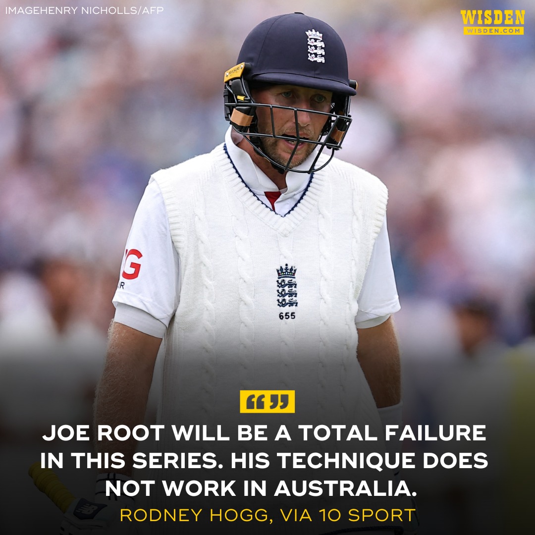 Wisden - Former Australian fast bowler Rodney Hogg has taken a dig at ...