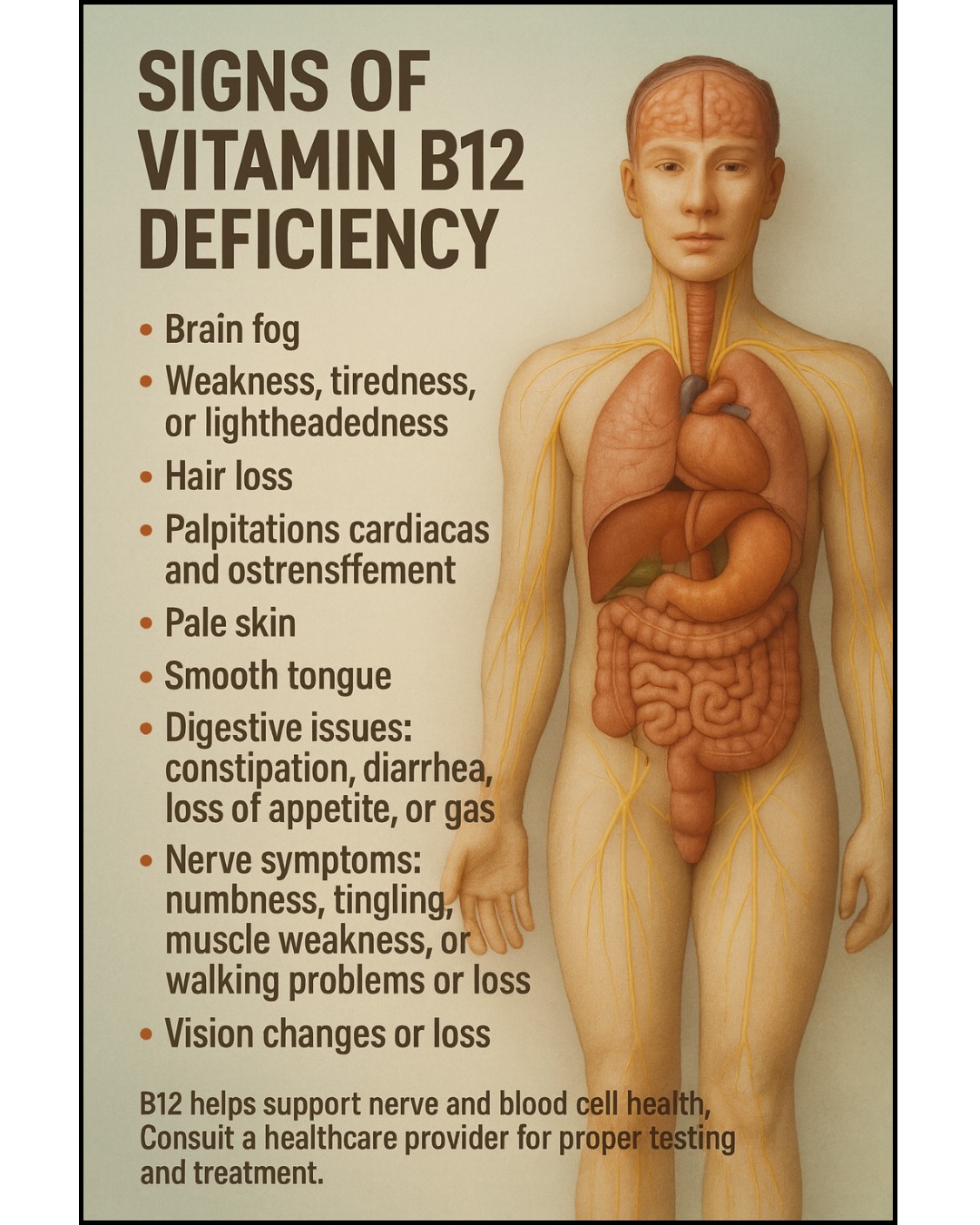 If you're struggling with constant fatigue, numbness, or brain fog, a vitamin B12 deficiency could be the underlying cause. Here is how to recognize the symptoms and find relief