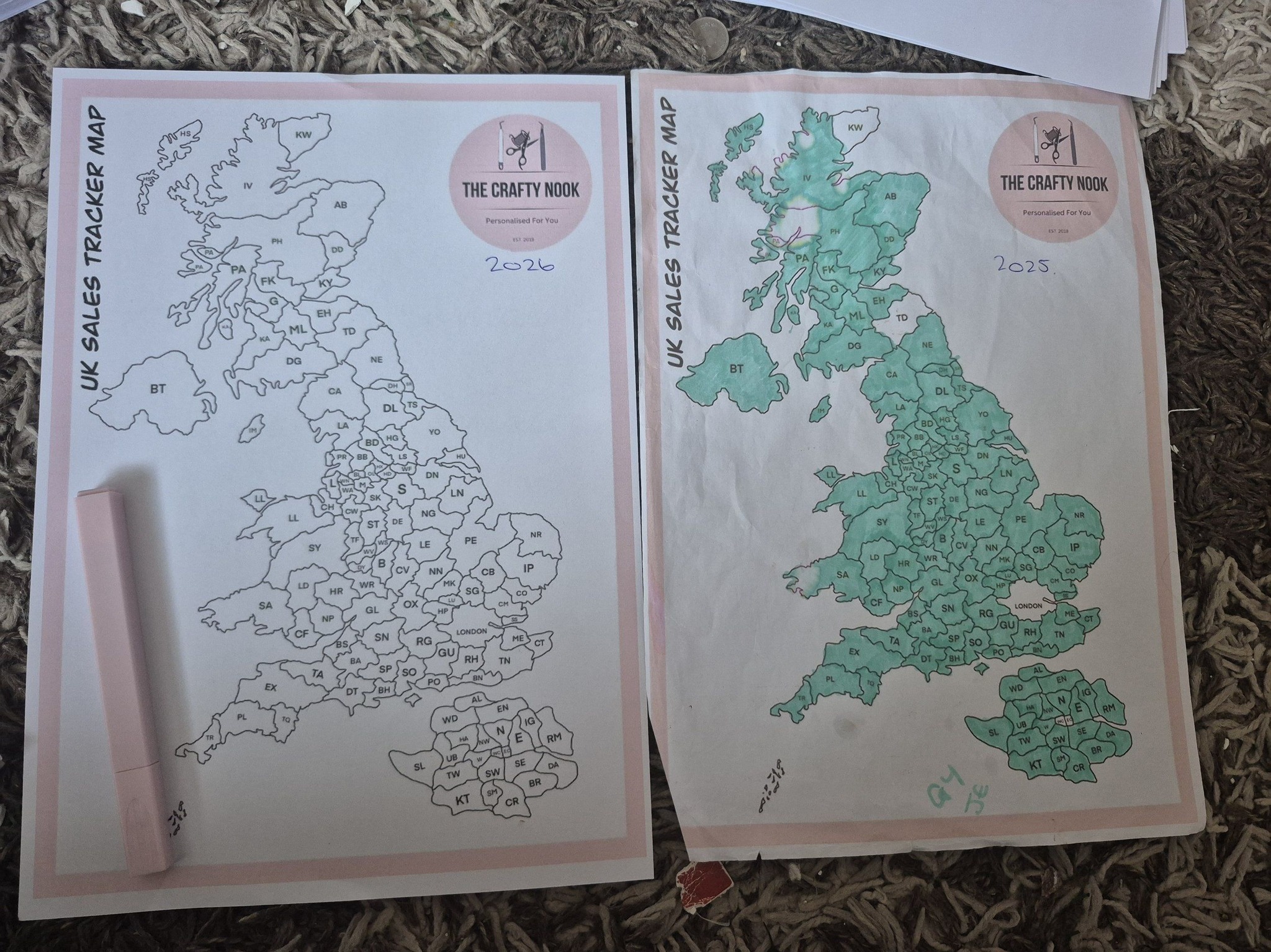The Crafty - Highlighter: ready New postcode map for 2026: activated 🗺️ ...