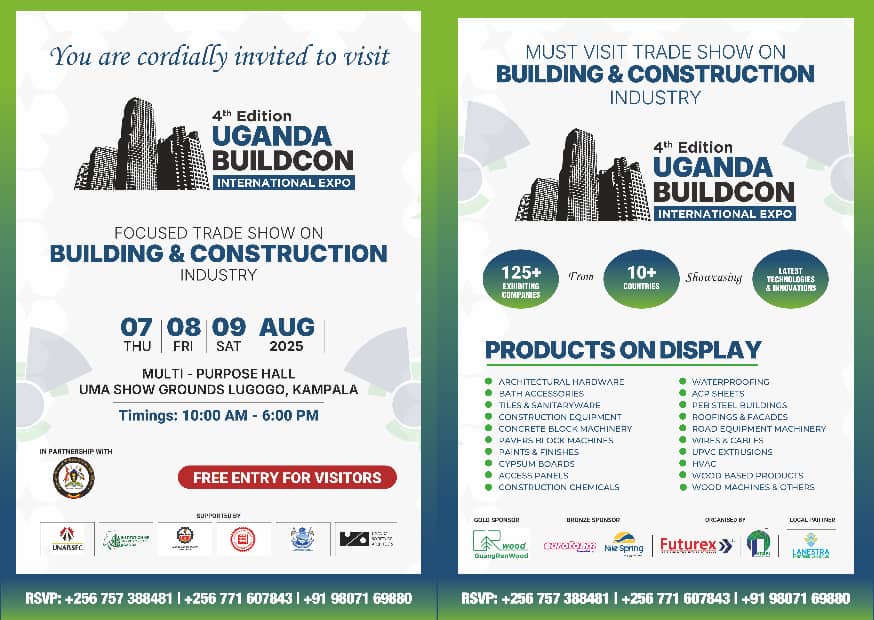 The New - AD Uganda Buildcon International Expo 2025 is here It’s back ...