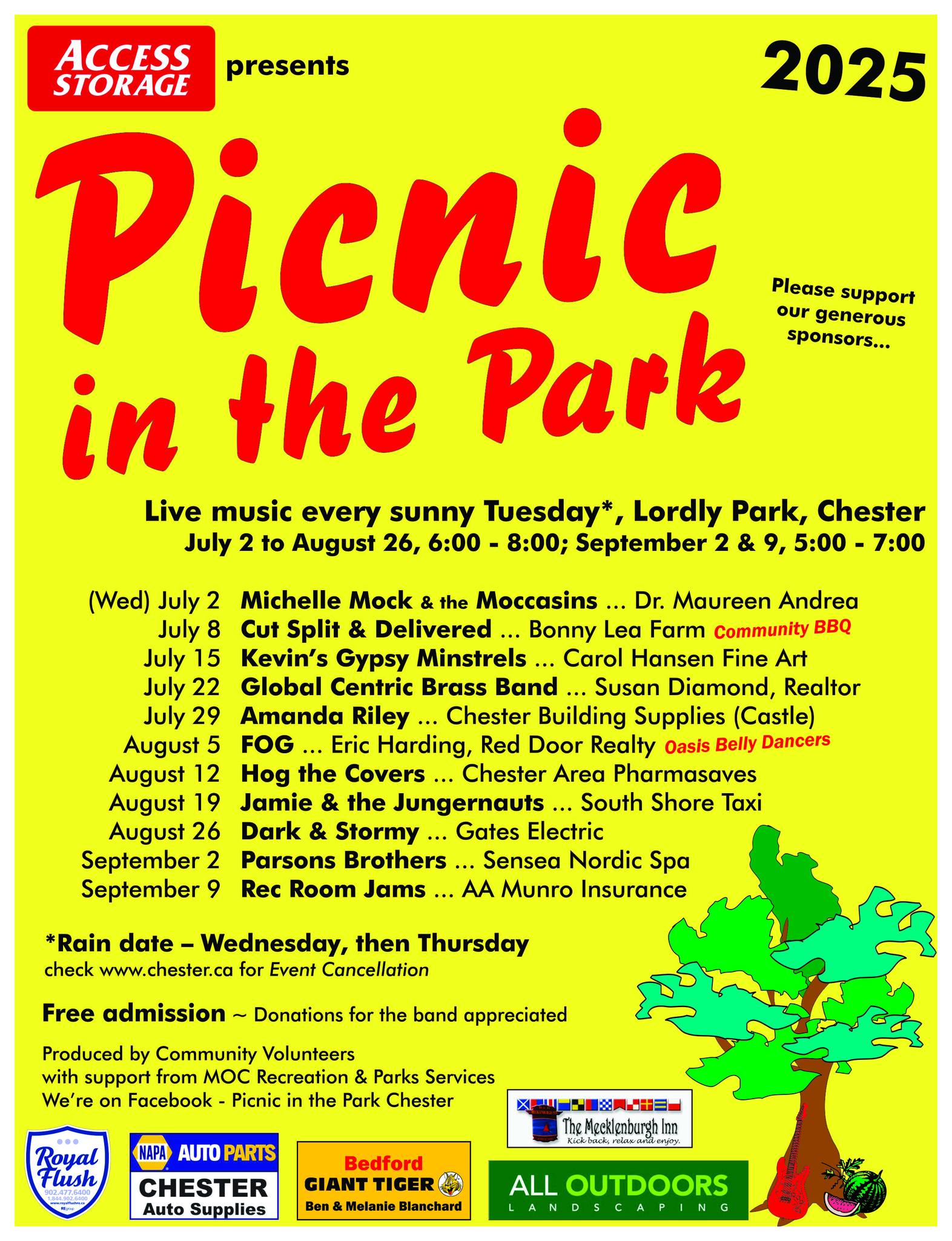 Picnic - June 15, 2025 - Spotlight on Sponsors - Did you know that ...