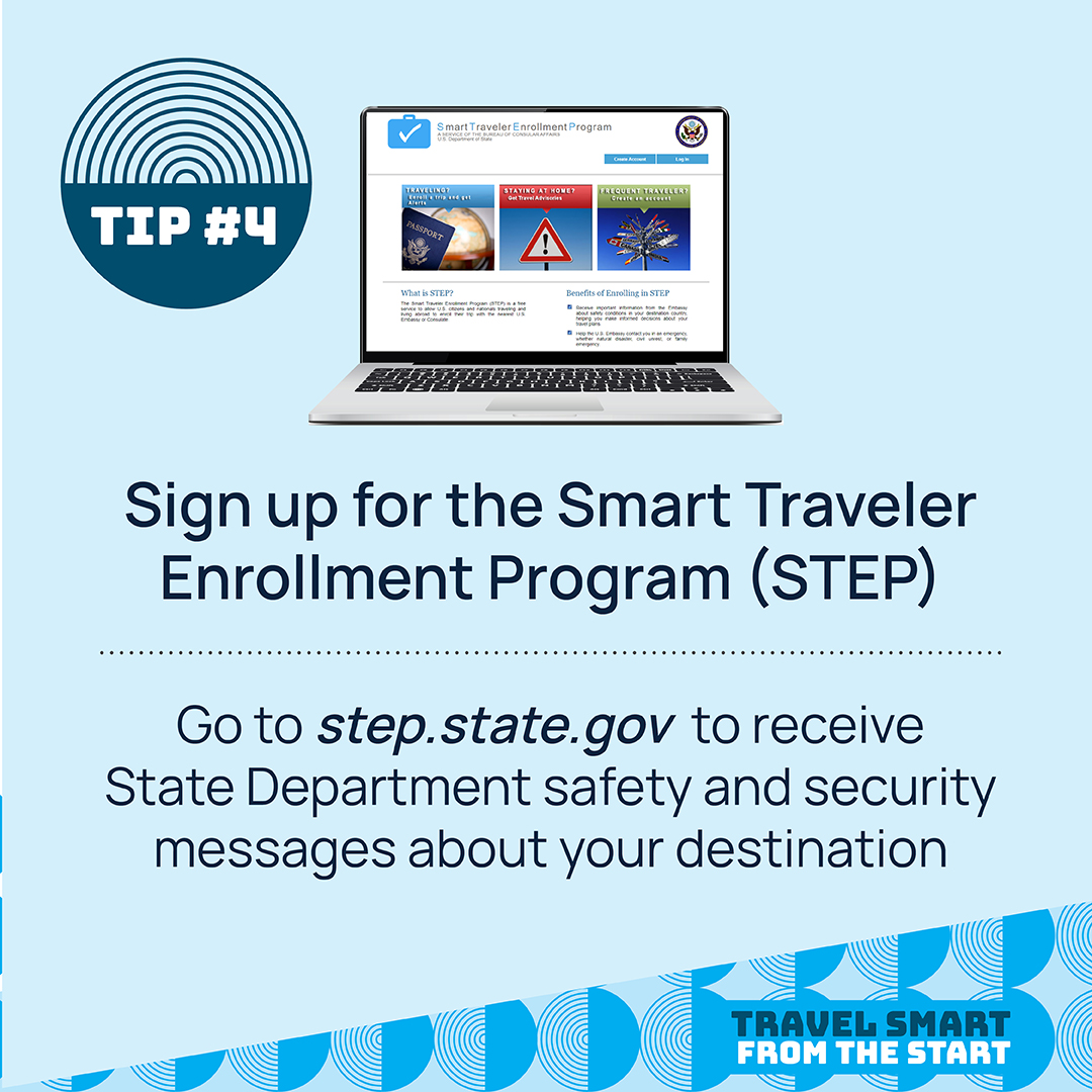 U.S. - Sign up for the Smart Traveler Enrollment Program (STEP) to ...