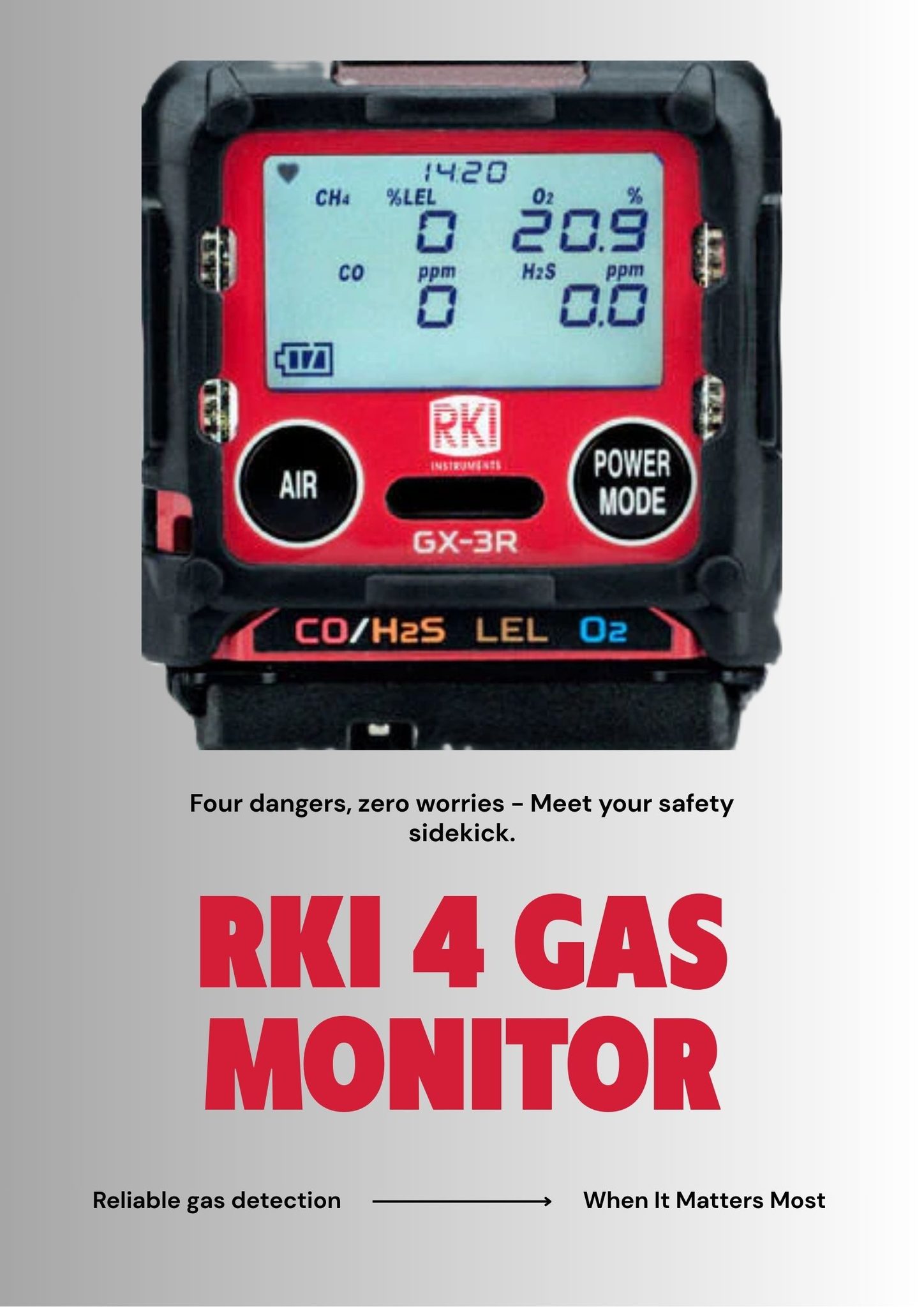 KO - 🚨 Product Spotlight: RKI GX-3R 4 Gas Monitors 🚨 At KO Safety ...