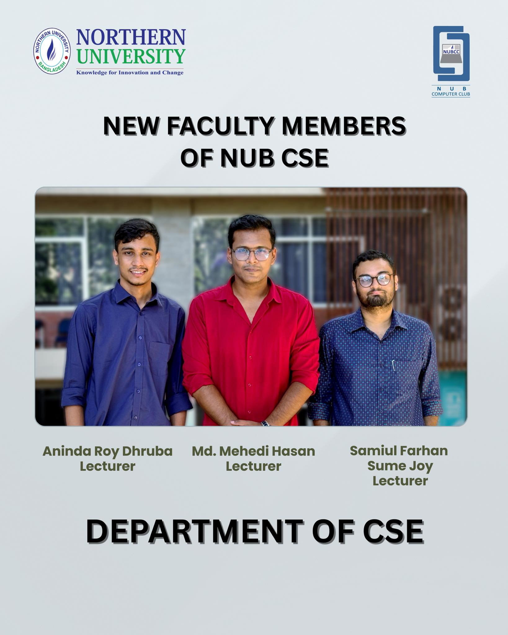 🎓 We are delighted to welcome... - NUB Computer Club - NUBCC | Facebook