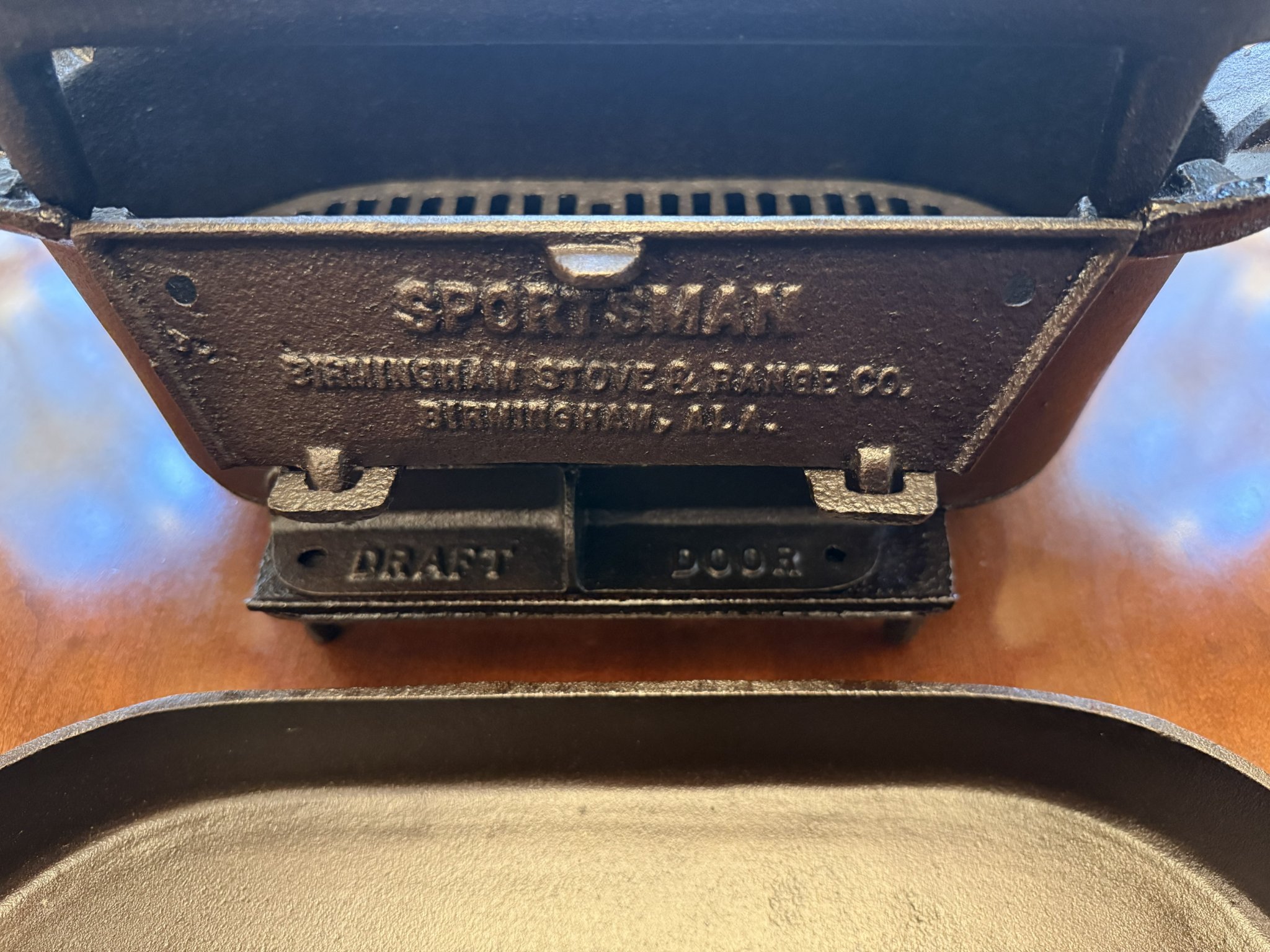 Birmingham Stove & Range BSR Cast Iron Sportsman Grill - Original with ...