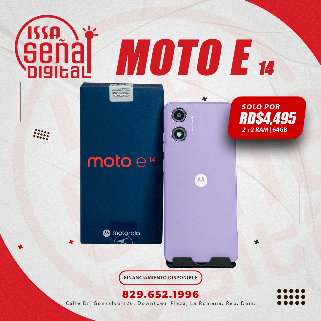 Issa - ¡Conoce el nuevo Moto E14 por solo $4,495! 📱 Disfruta de una ...