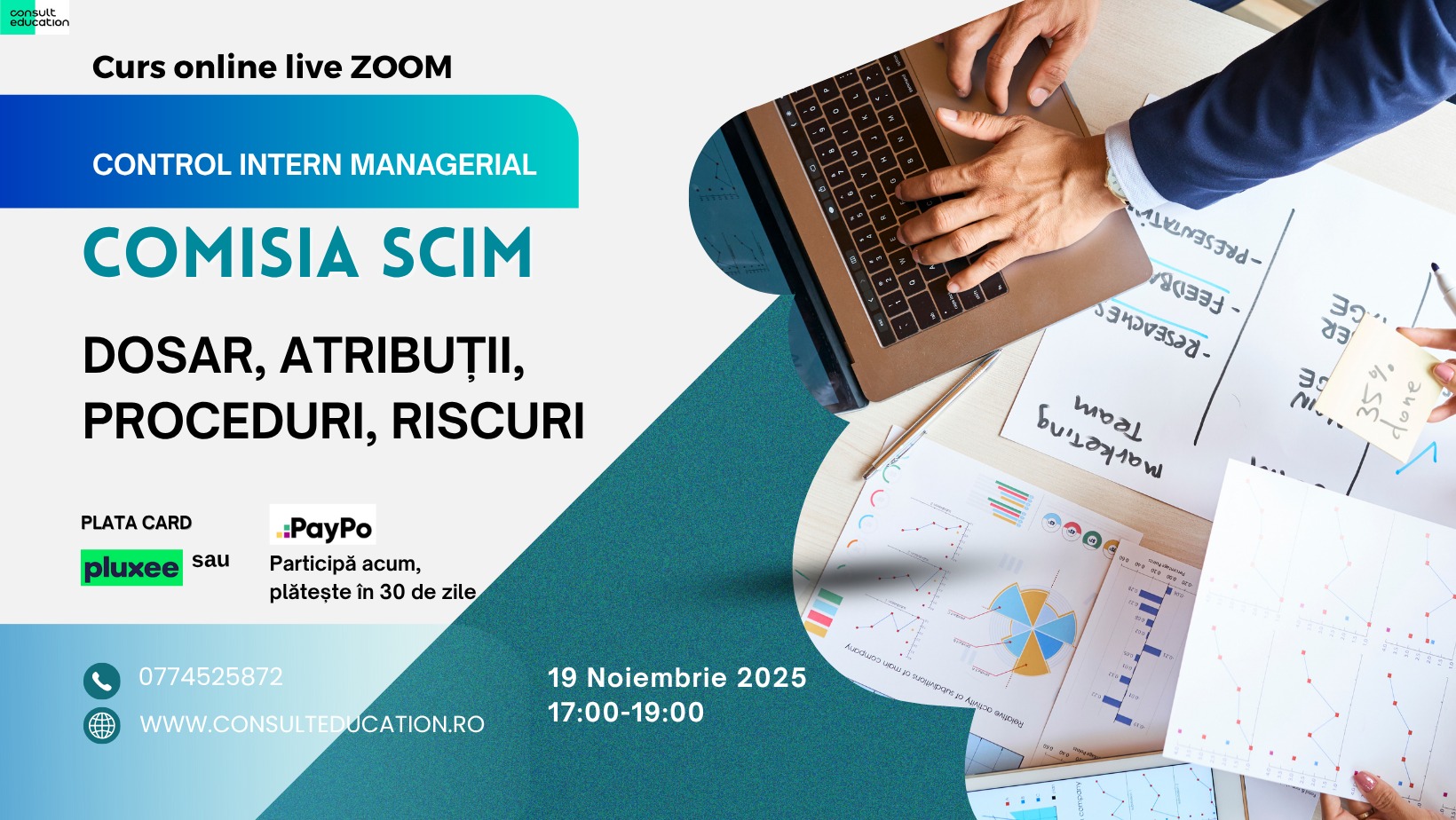 Curs online Comisia SCIM - Dosar, atribuții, proceduri, riscuri