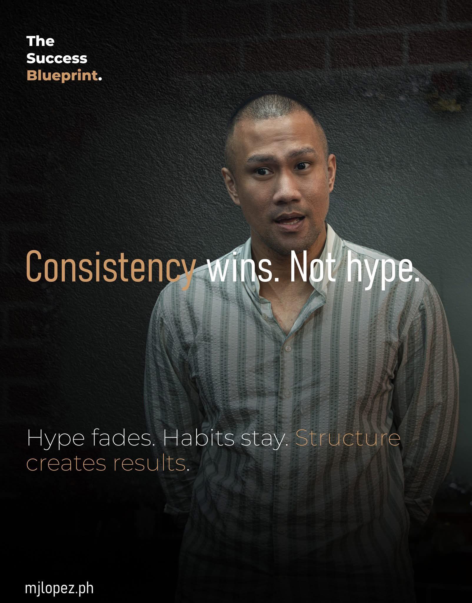 William - Hype fades. Habits stay. Structure creates results. #mjlopez ...