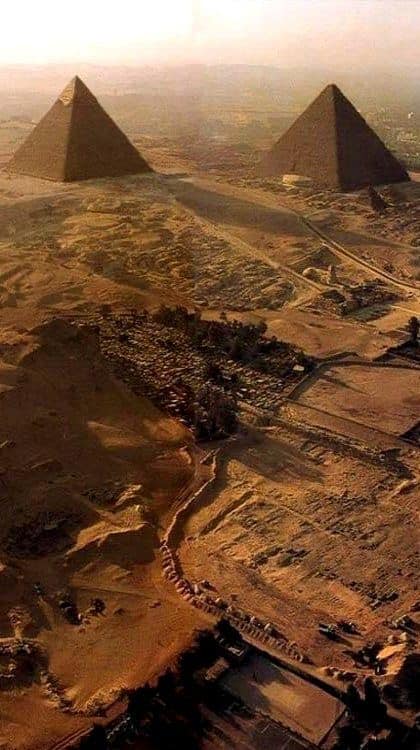 Archaeology - The Pyramids of Giza, also known as the Ahrāmāt al-Jīzah ...