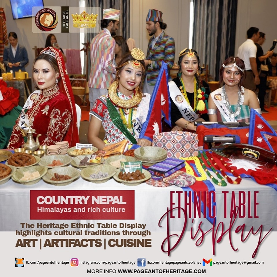 Heritage - The Heritage Ethnic Table Display showcases the rich ...